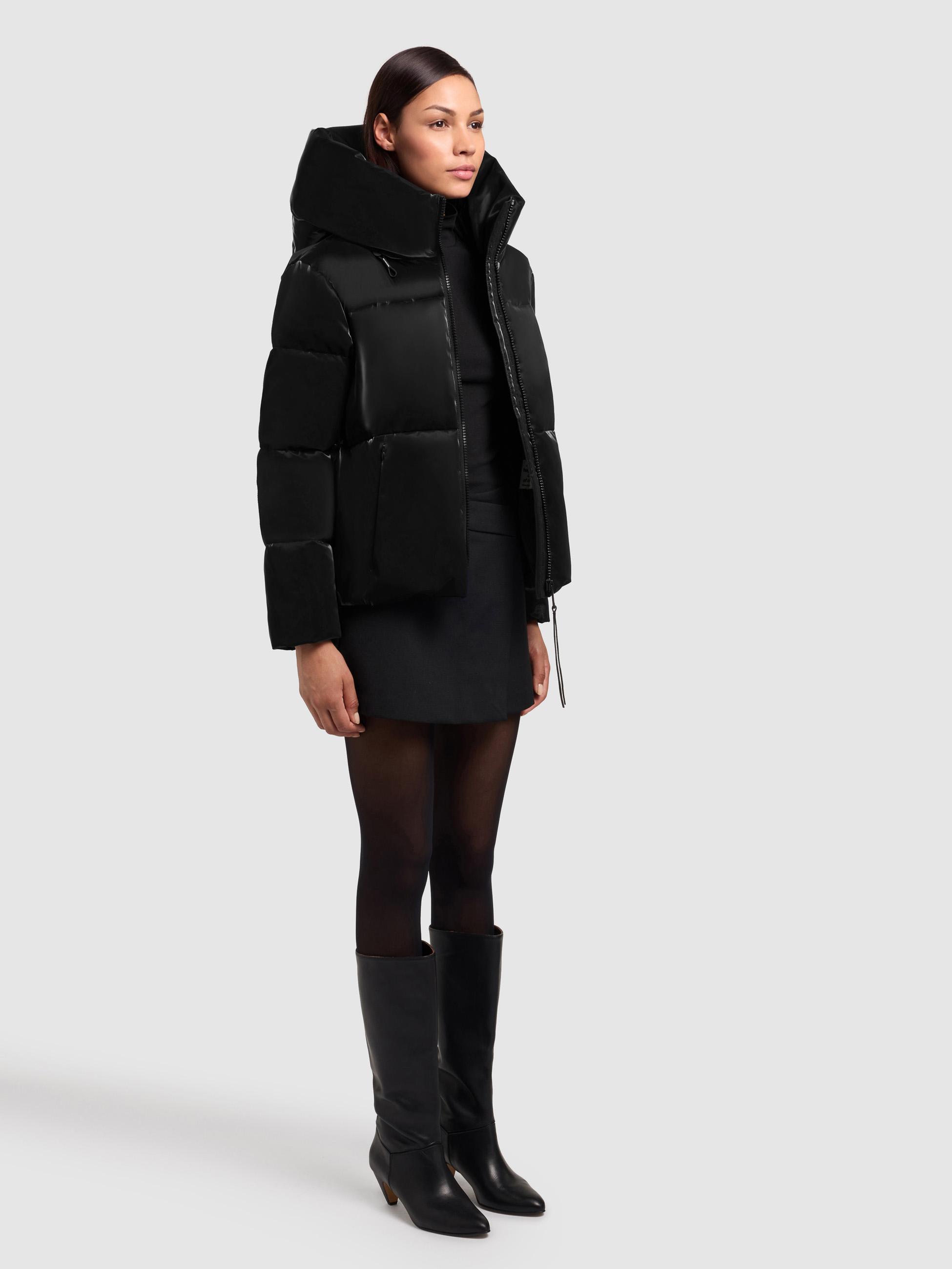 Glänzende Winter Steppjacke "Audrey Shiny" Black