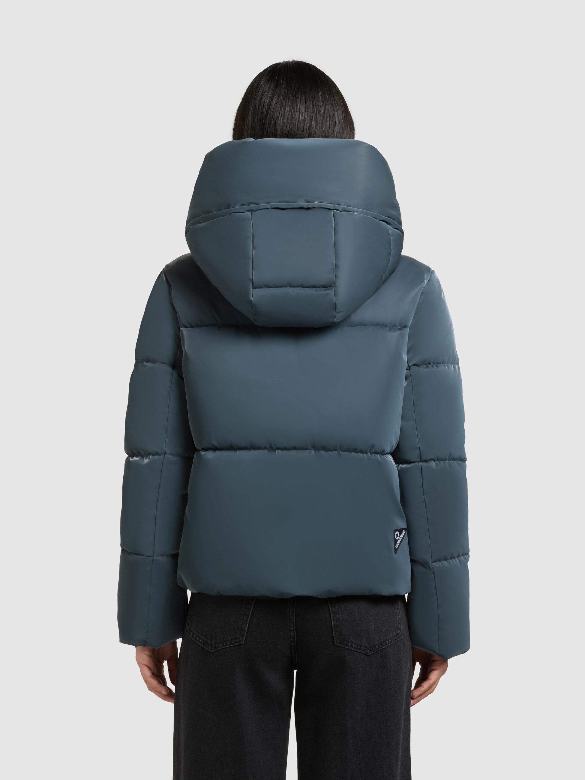 Glänzende Winter Steppjacke "Audrey Shiny" Dim Blue