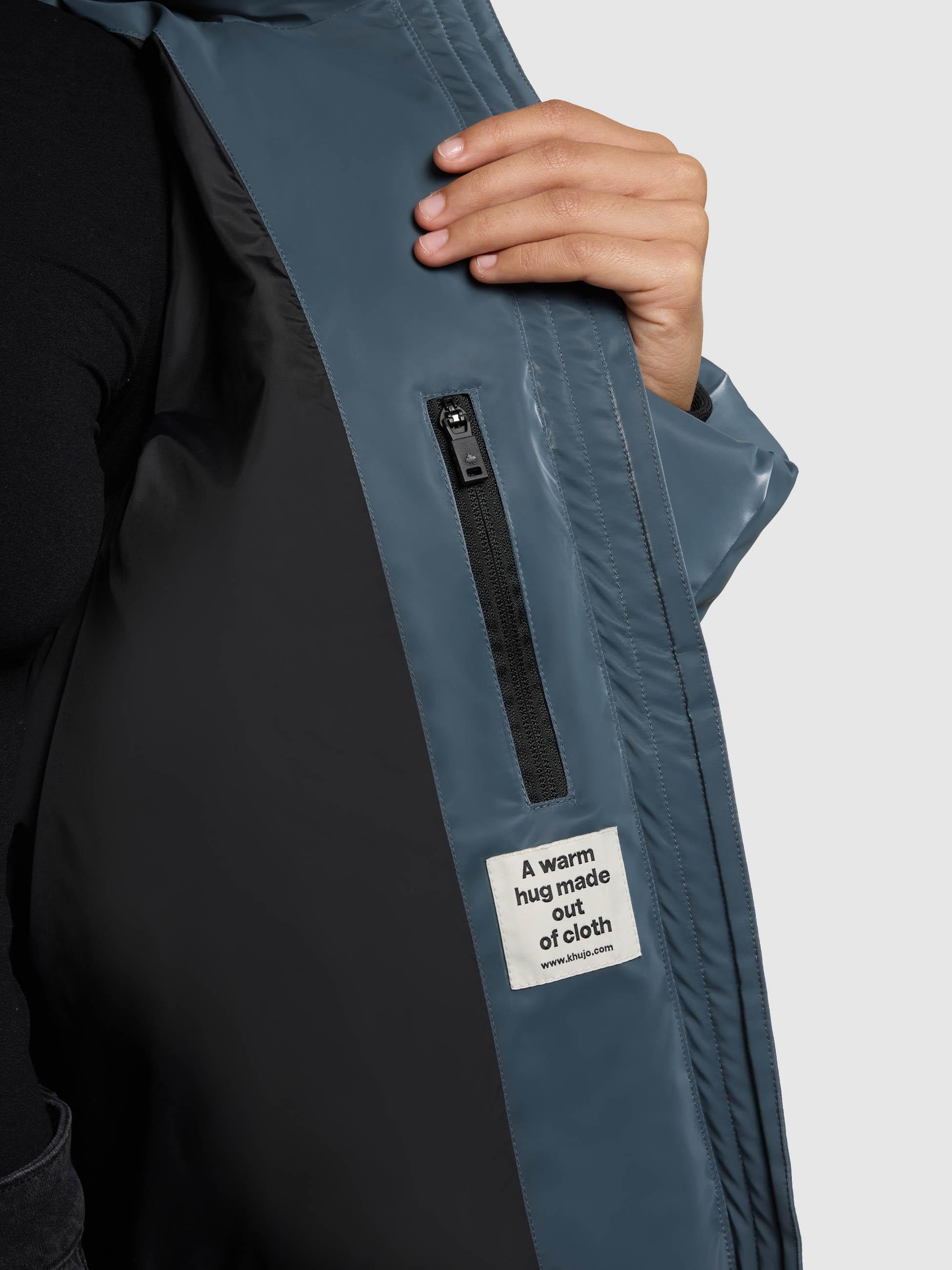 Glänzende Winter Steppjacke "Audrey Shiny" Dim Blue