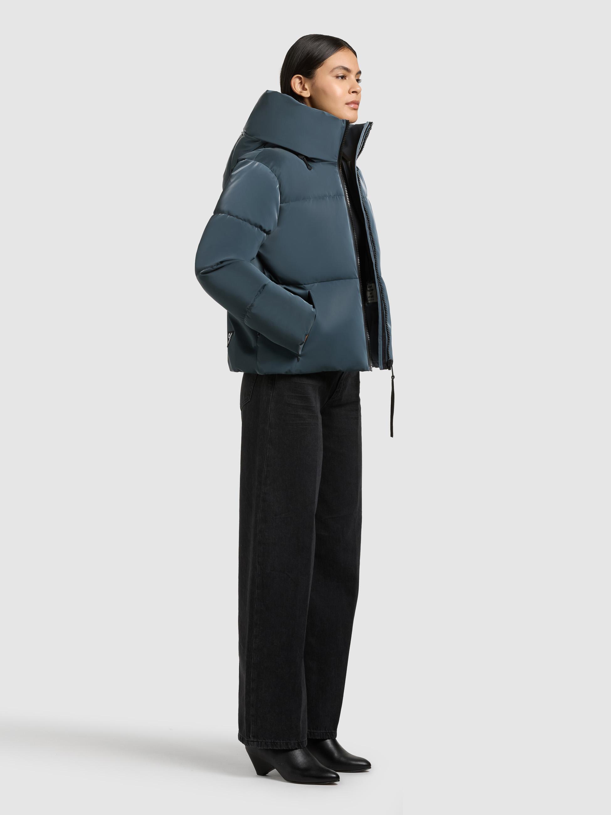 Glänzende Winter Steppjacke "Audrey Shiny" Dim Blue