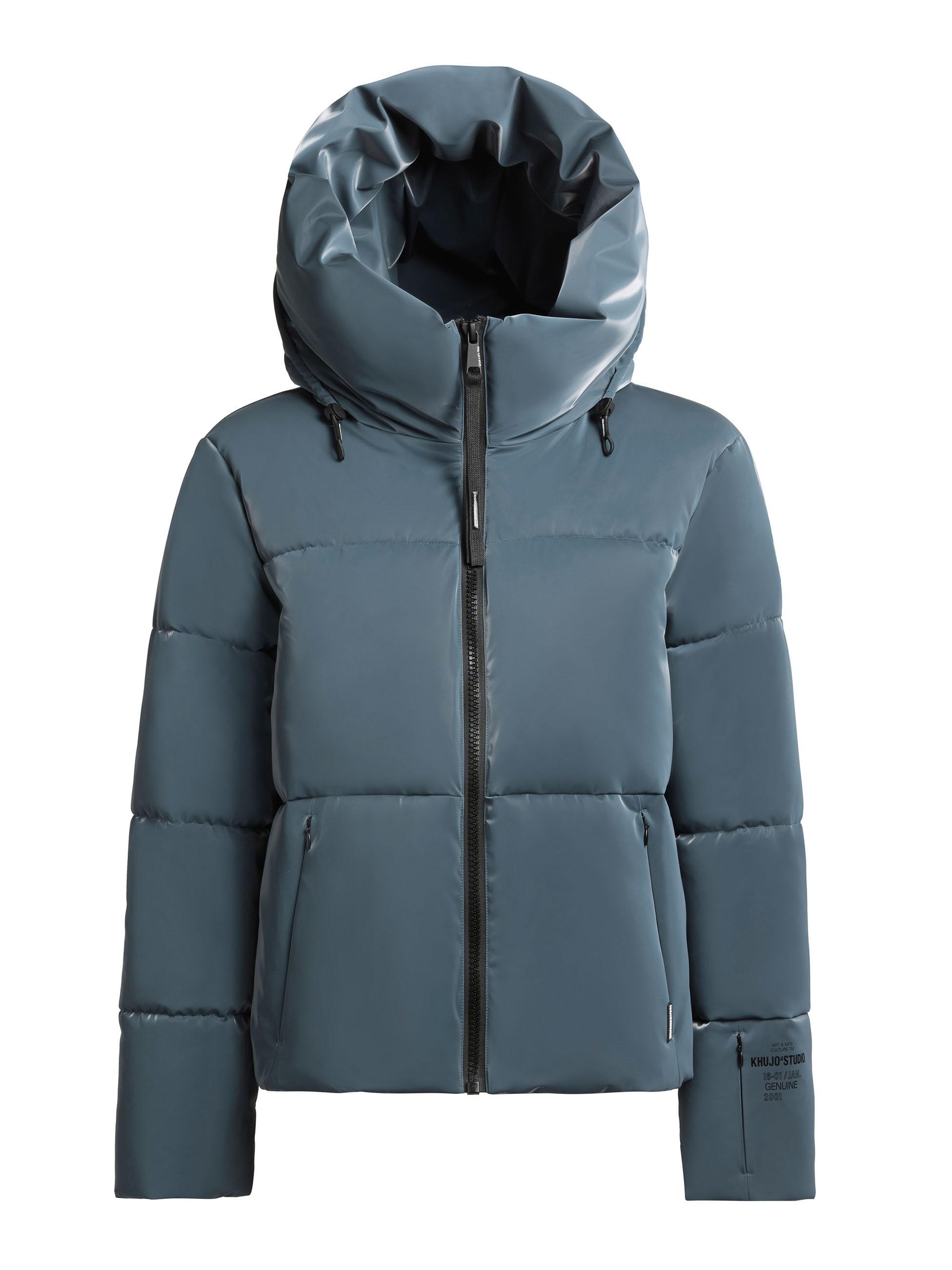 Glänzende Winter Steppjacke "Audrey Shiny" Dim Blue