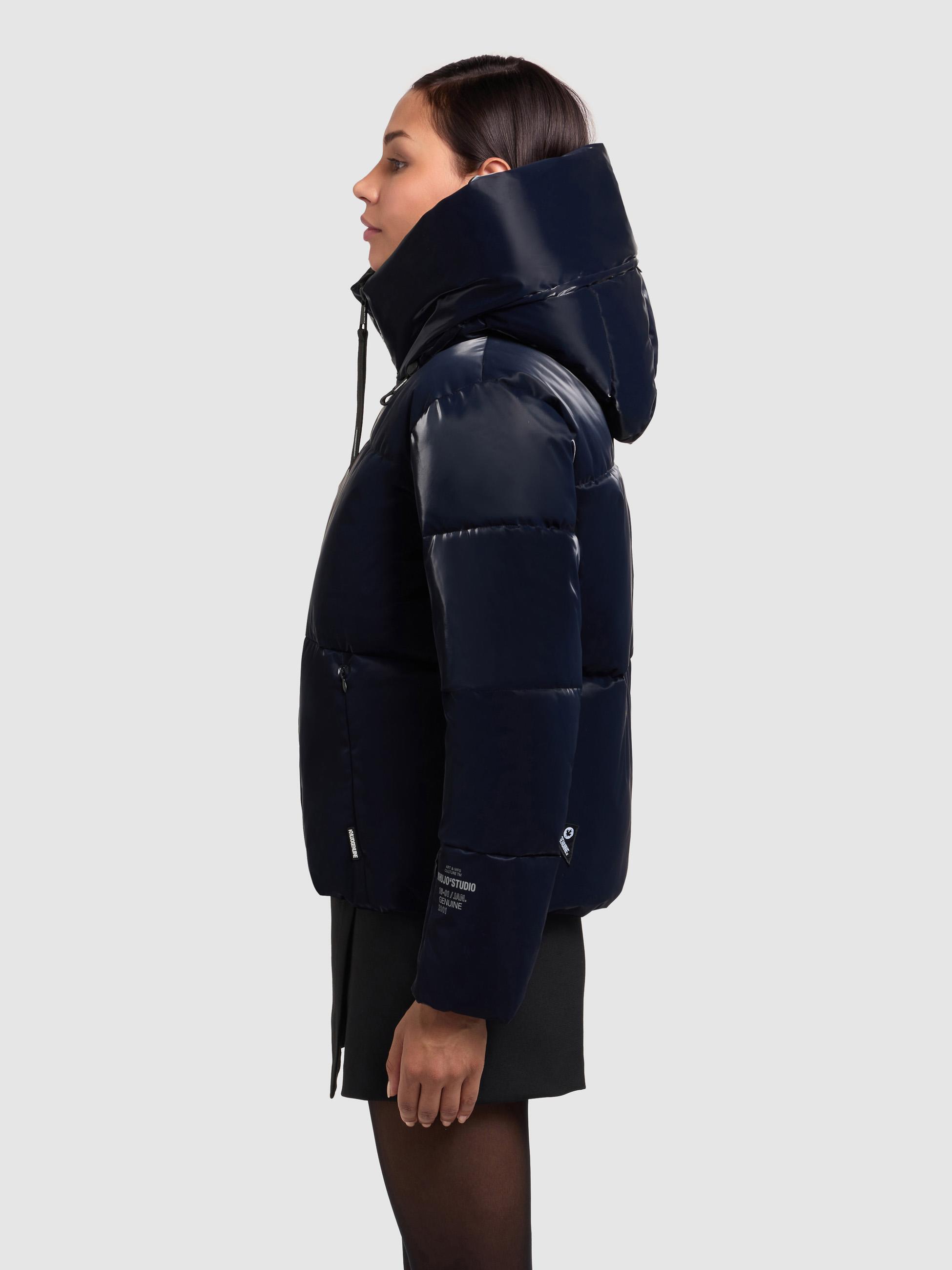 Glänzende Winter Steppjacke "Audrey Shiny" Midnight Blue