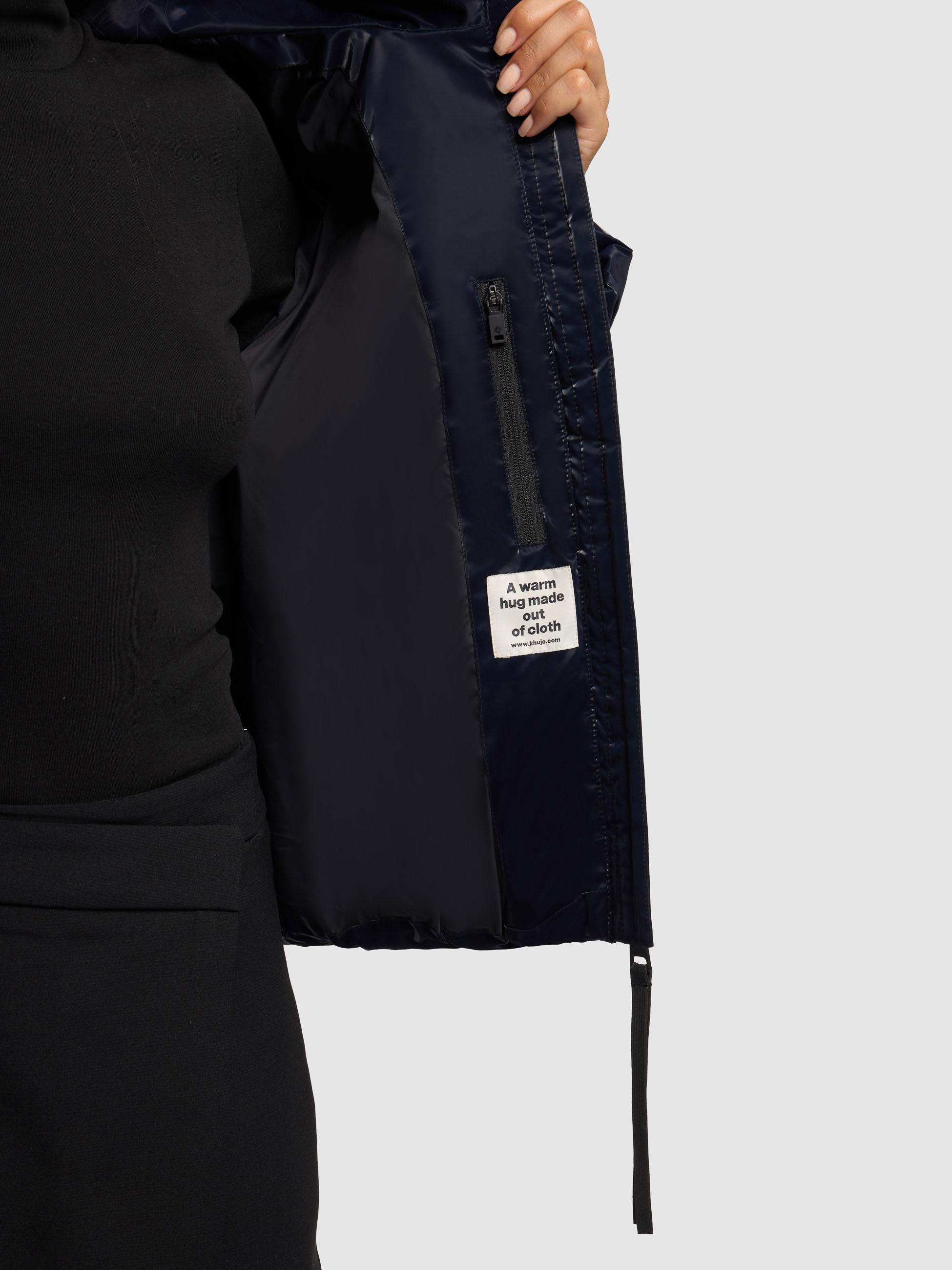 Glänzende Winter Steppjacke "Audrey Shiny" Midnight Blue
