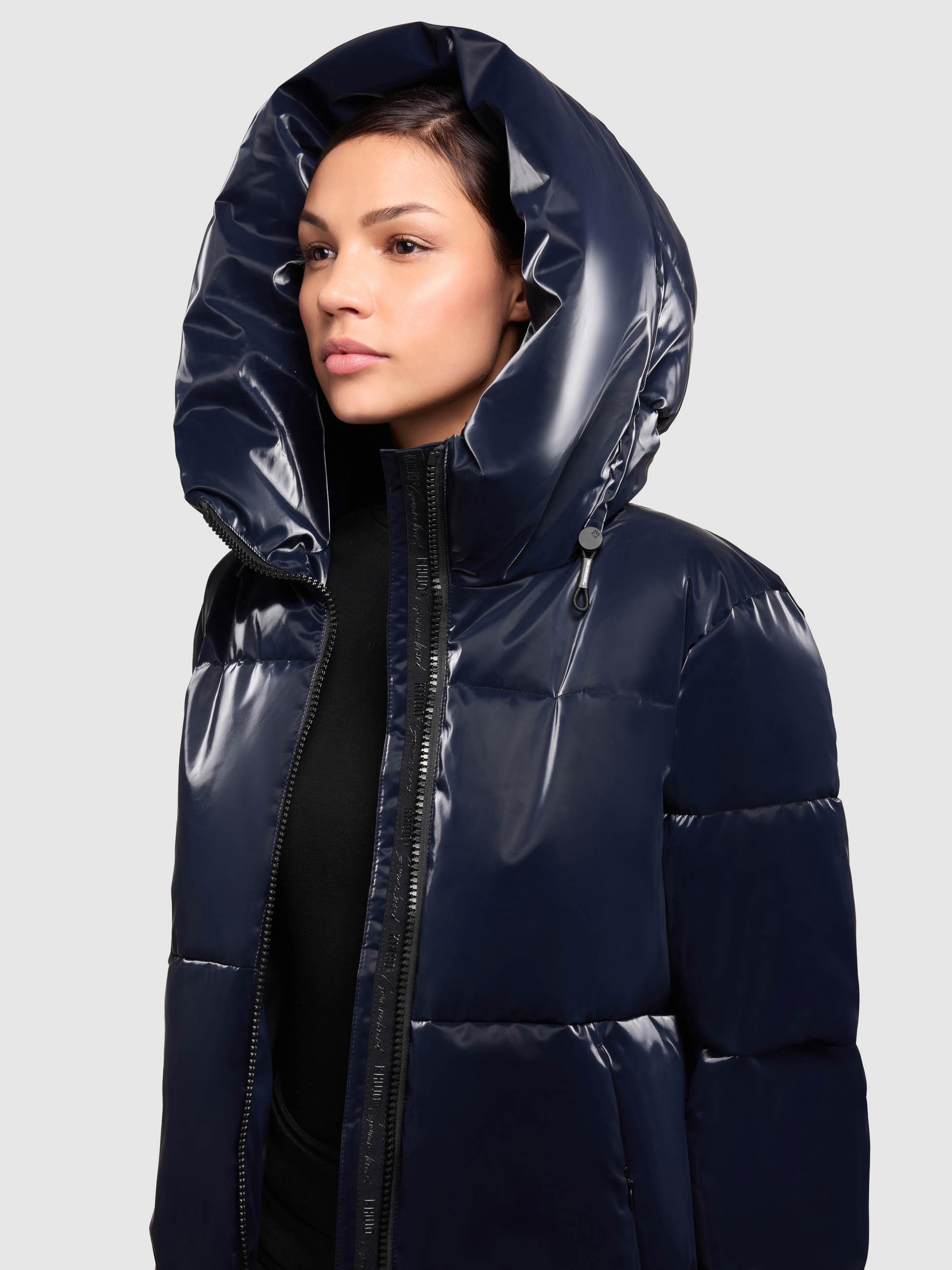 Glänzende Winter Steppjacke "Audrey Shiny" Midnight Blue