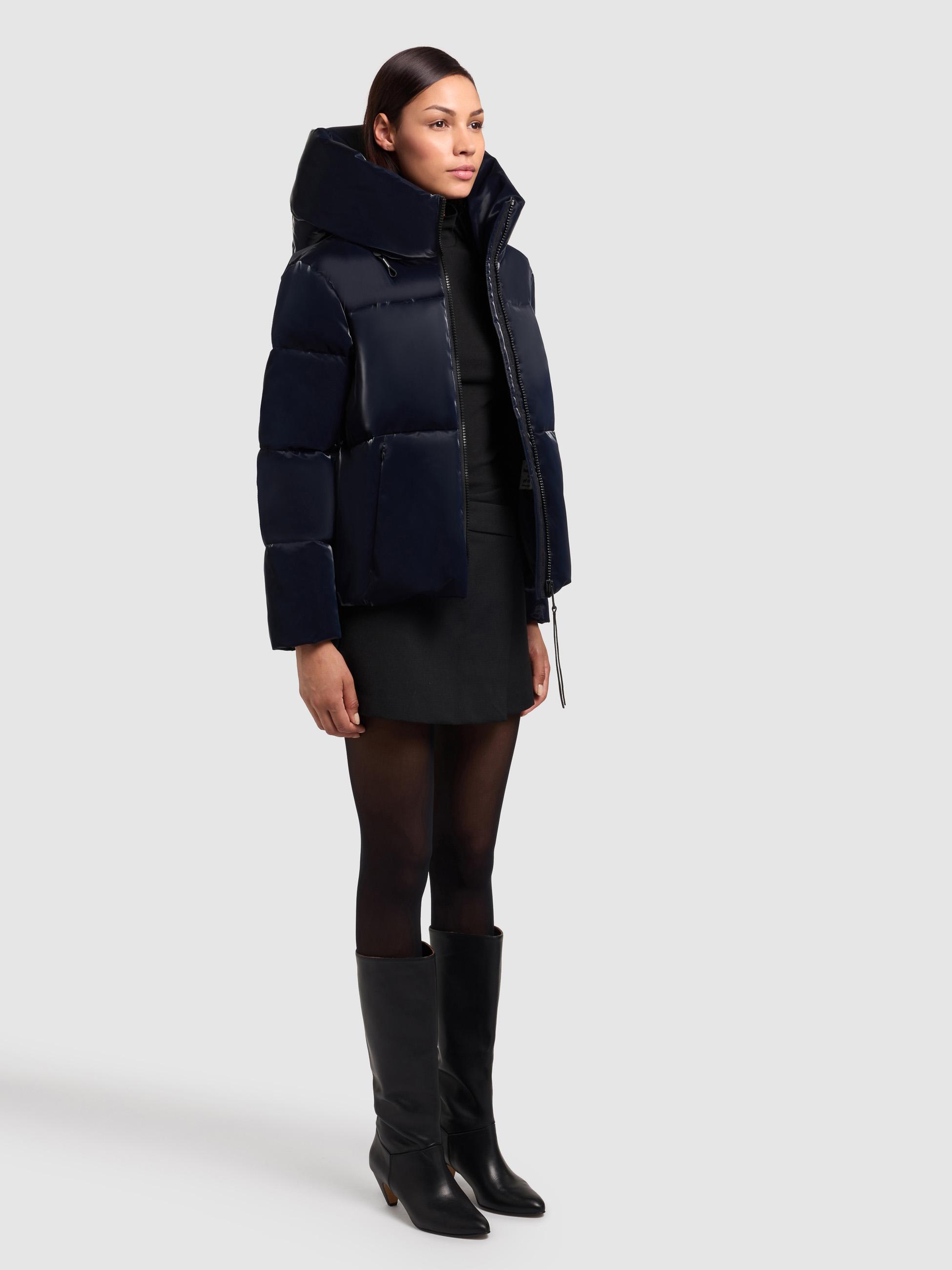 Glänzende Winter Steppjacke "Audrey Shiny" Midnight Blue
