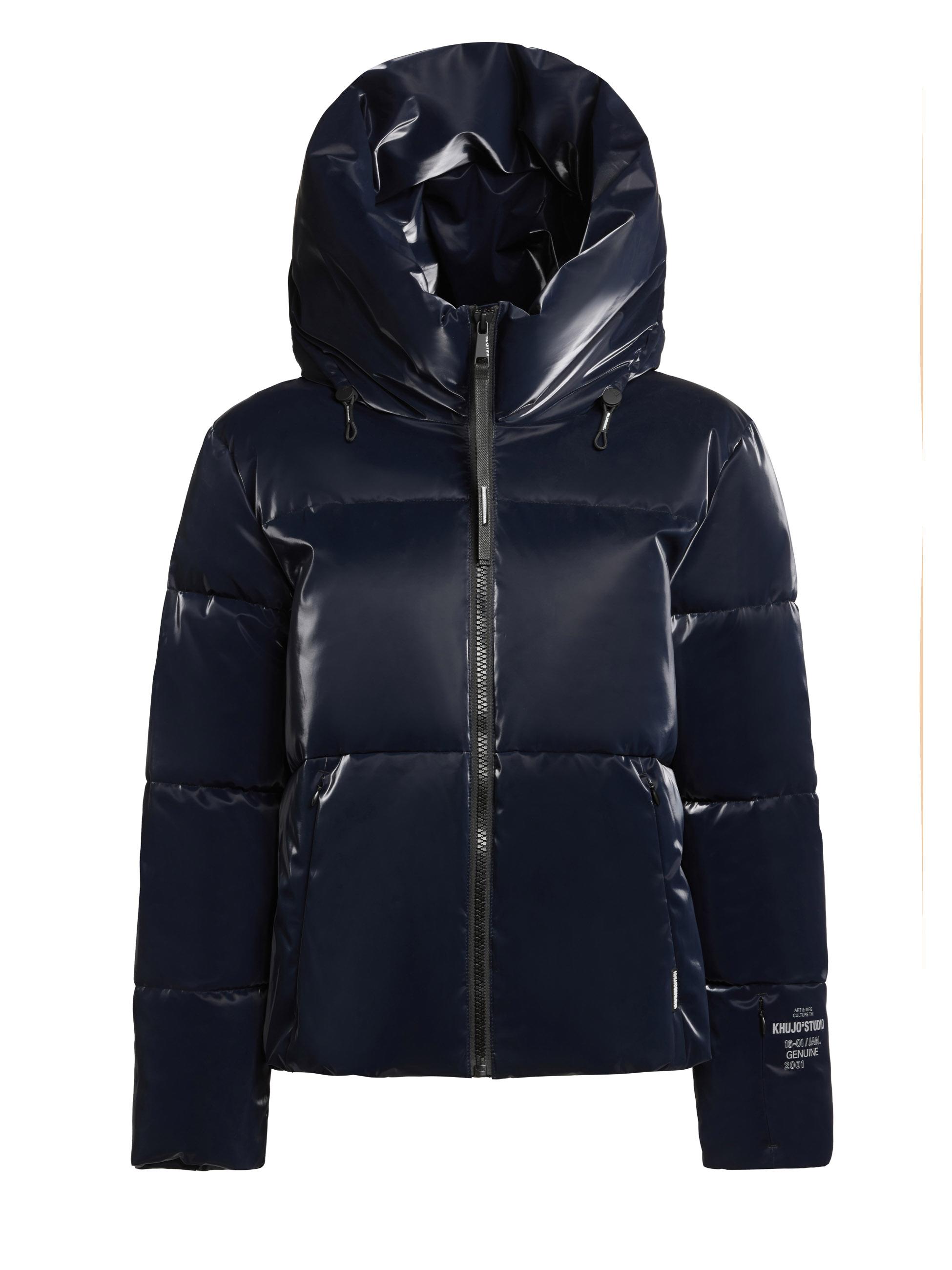 Glänzende Winter Steppjacke "Audrey Shiny" Midnight Blue