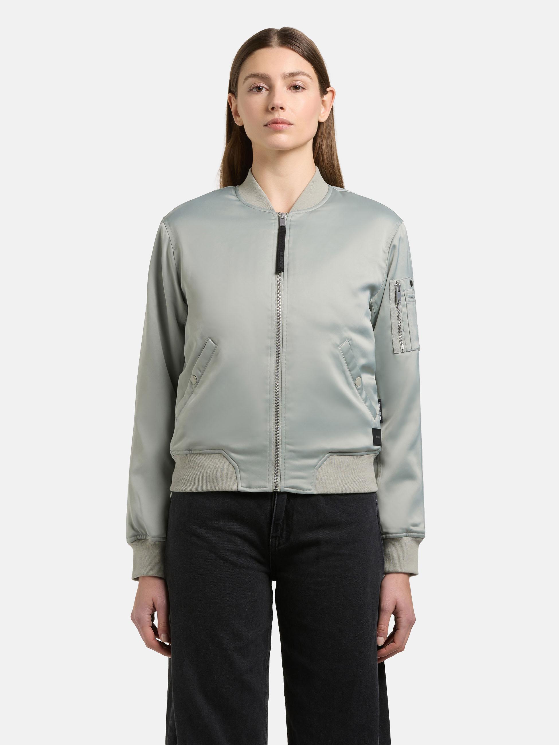Seidige Bomberjacke "Beth" Cloud Green