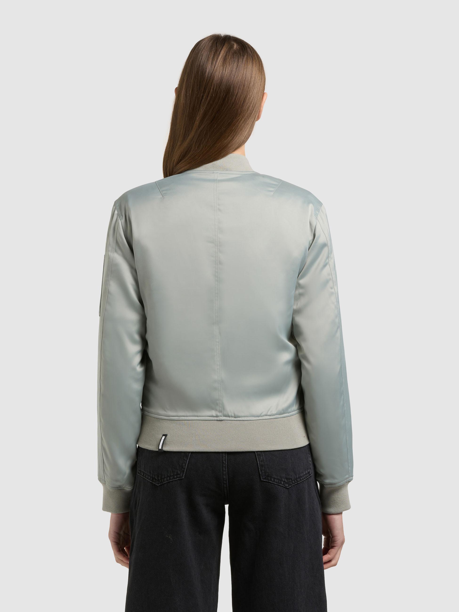 Seidige Bomberjacke "Beth" Cloud Green