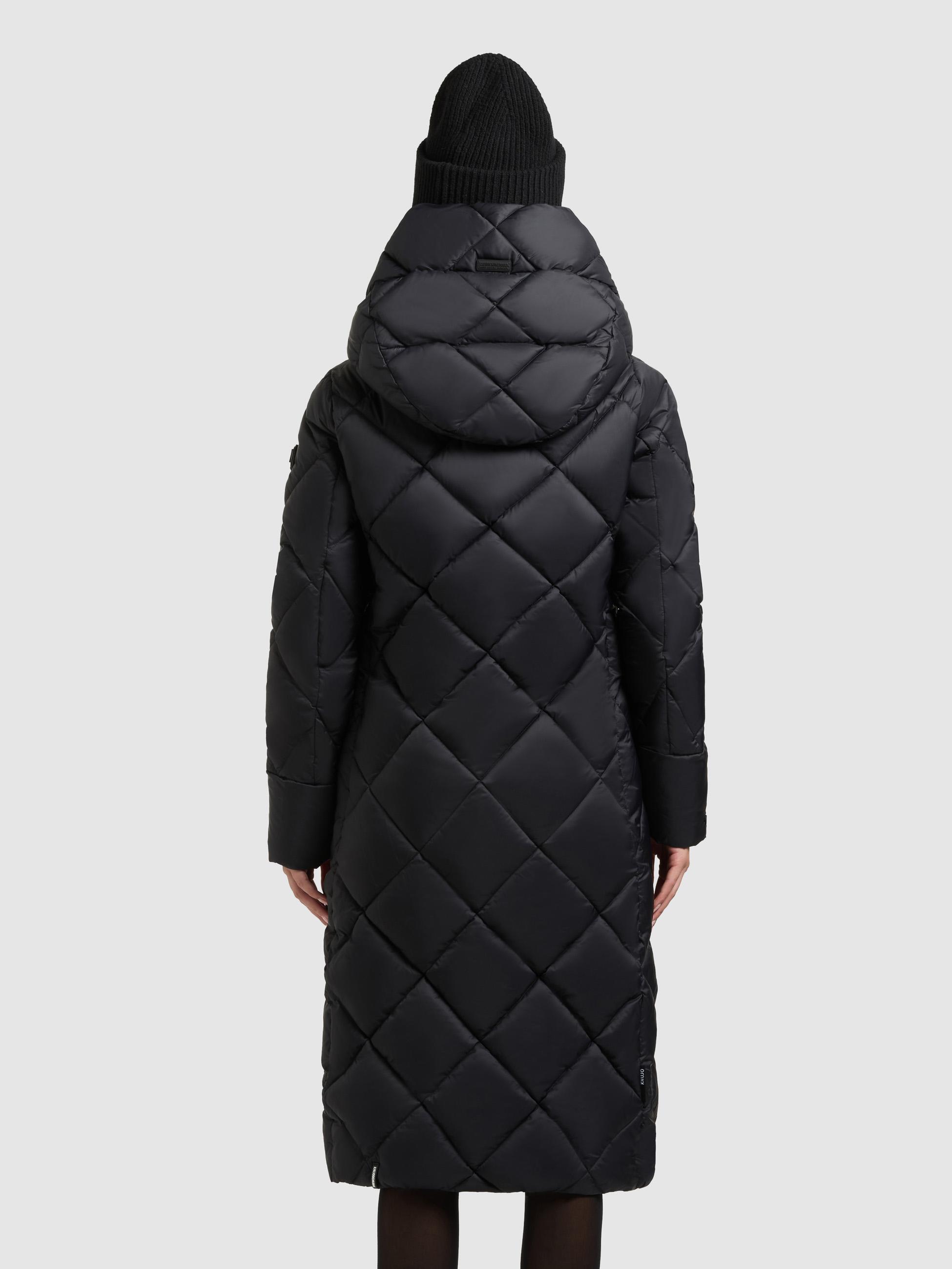 Warmer Steppmantel mit Schlüsselanhänger "Cilia" Black