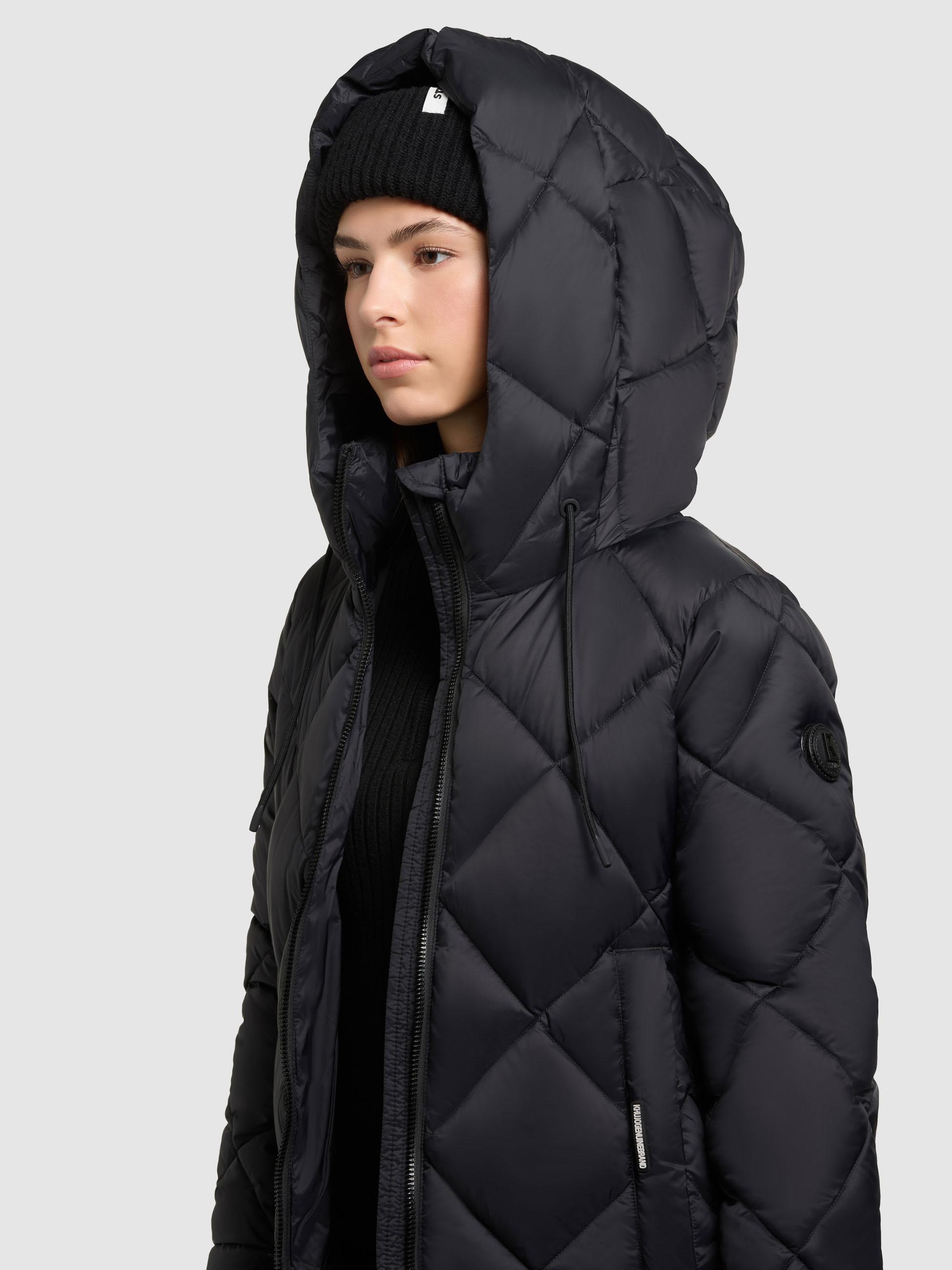 Warmer Steppmantel mit Schlüsselanhänger "Cilia" Black
