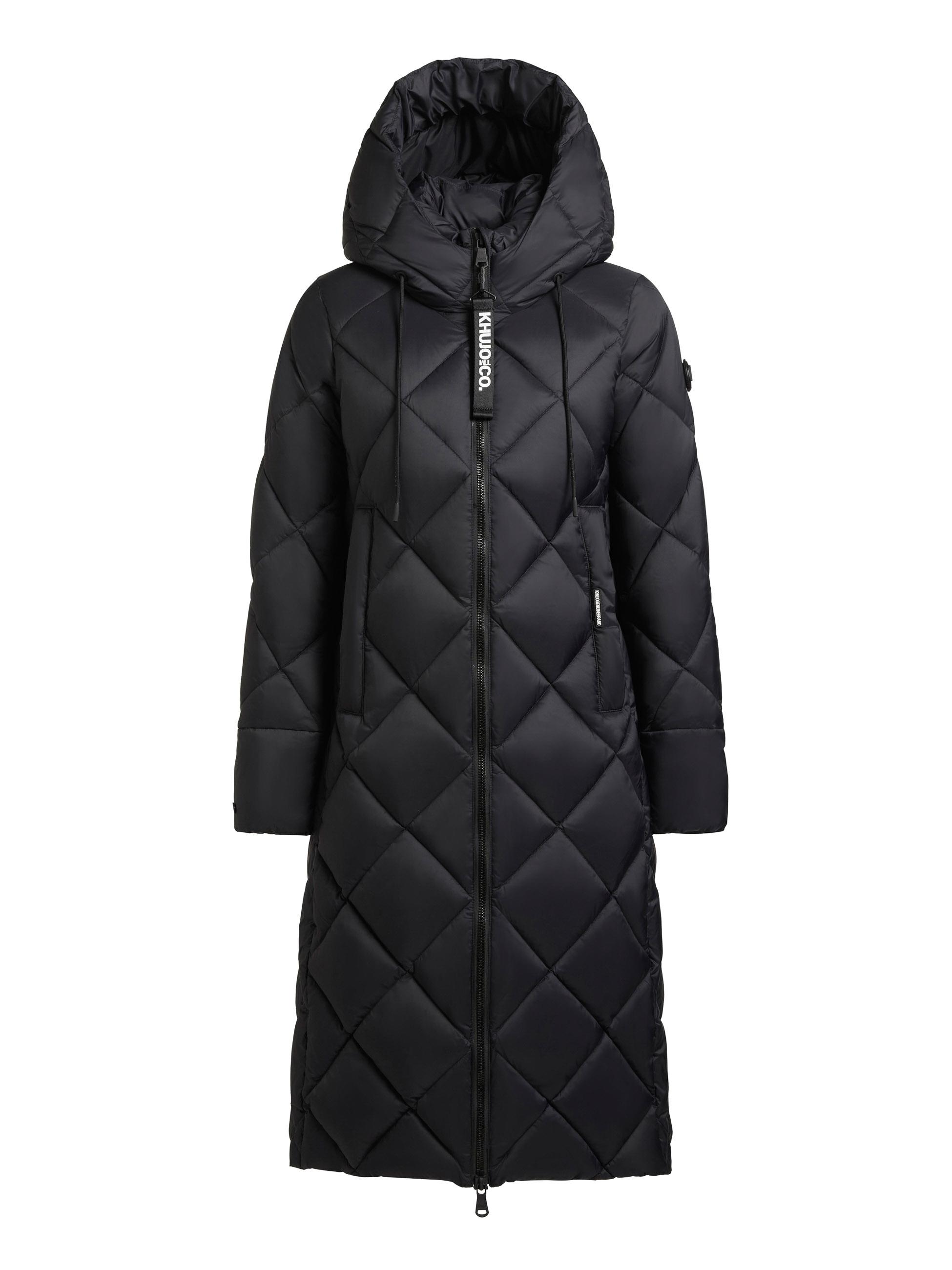 Warmer Steppmantel mit Schlüsselanhänger "Cilia" Black
