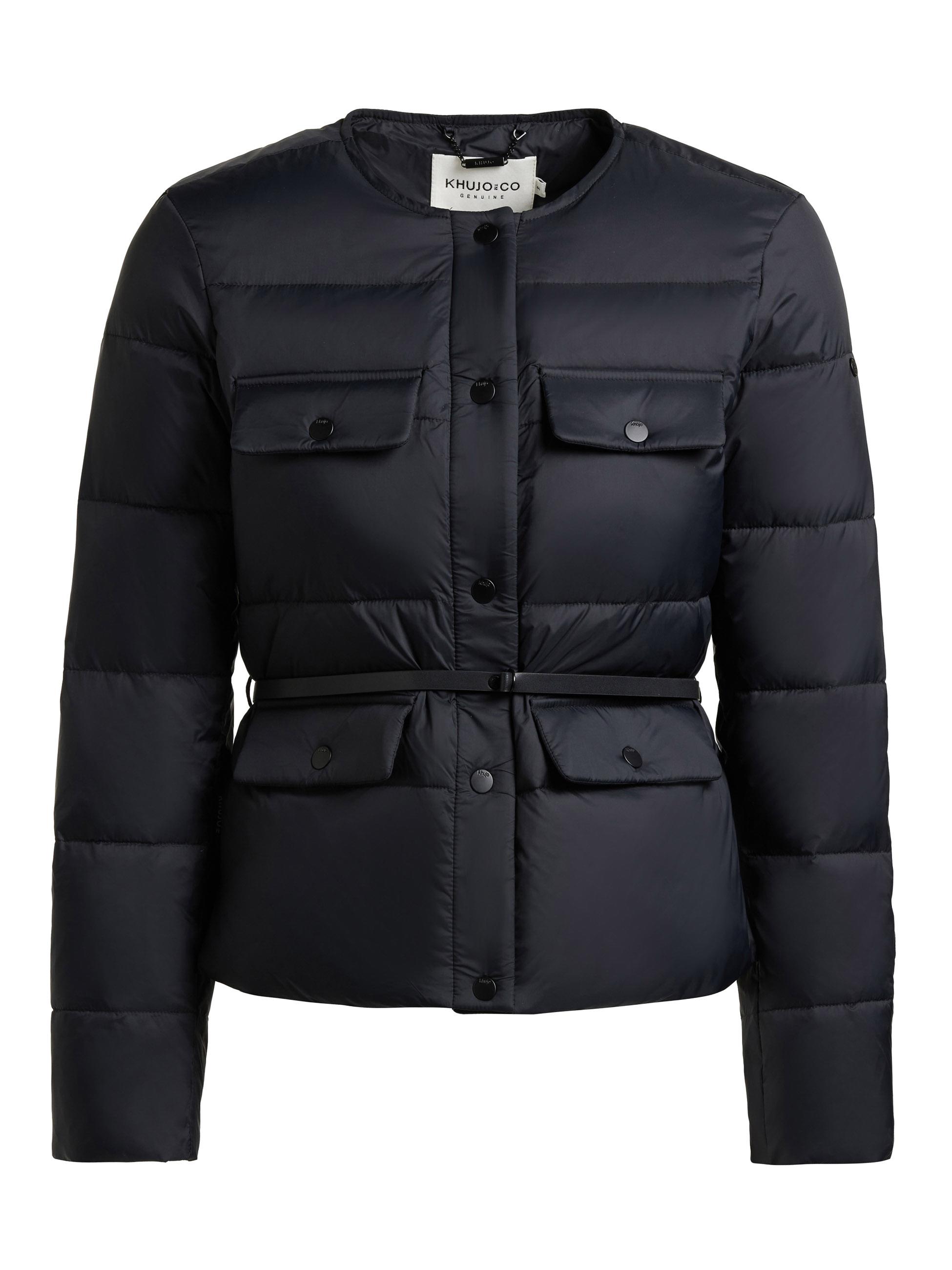 Steppjacke mit Taillengürtel "Cinnia" Black