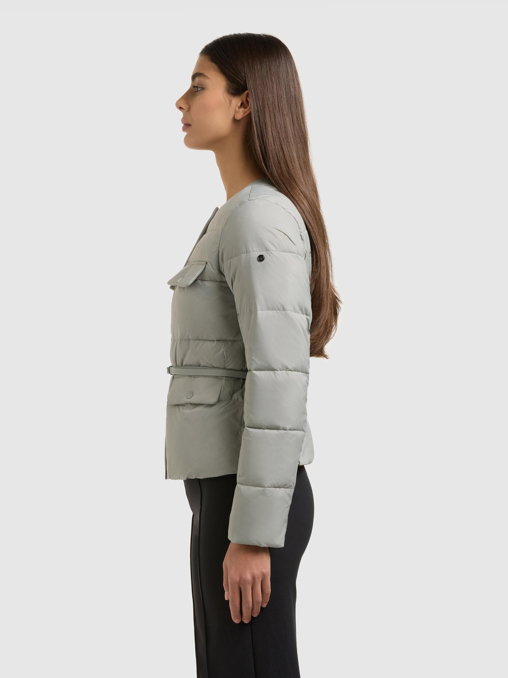 Steppjacke mit Taillengürtel "Cinnia" Cloud Green