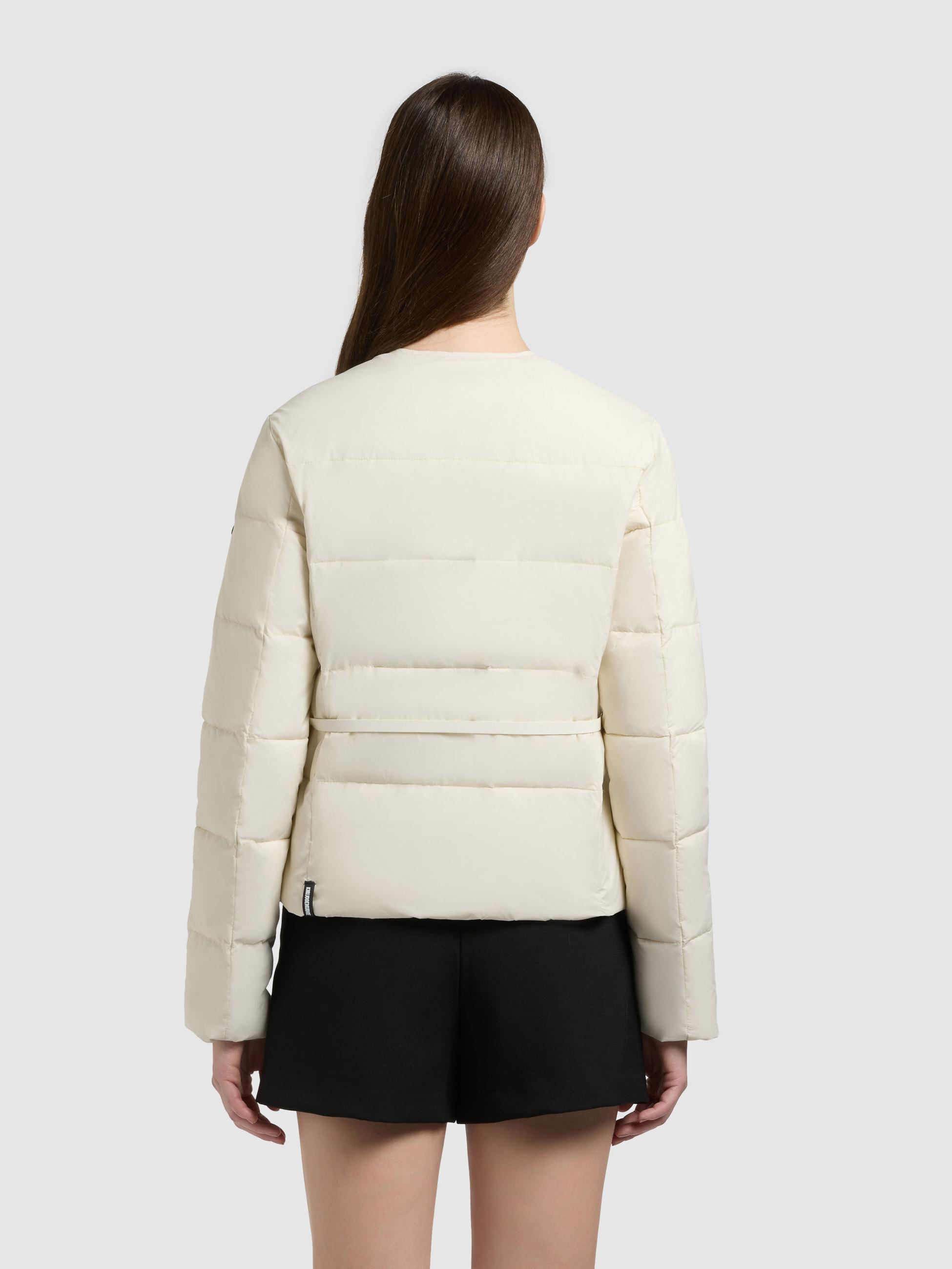 Steppjacke mit Taillengürtel "Cinnia" Offwhite