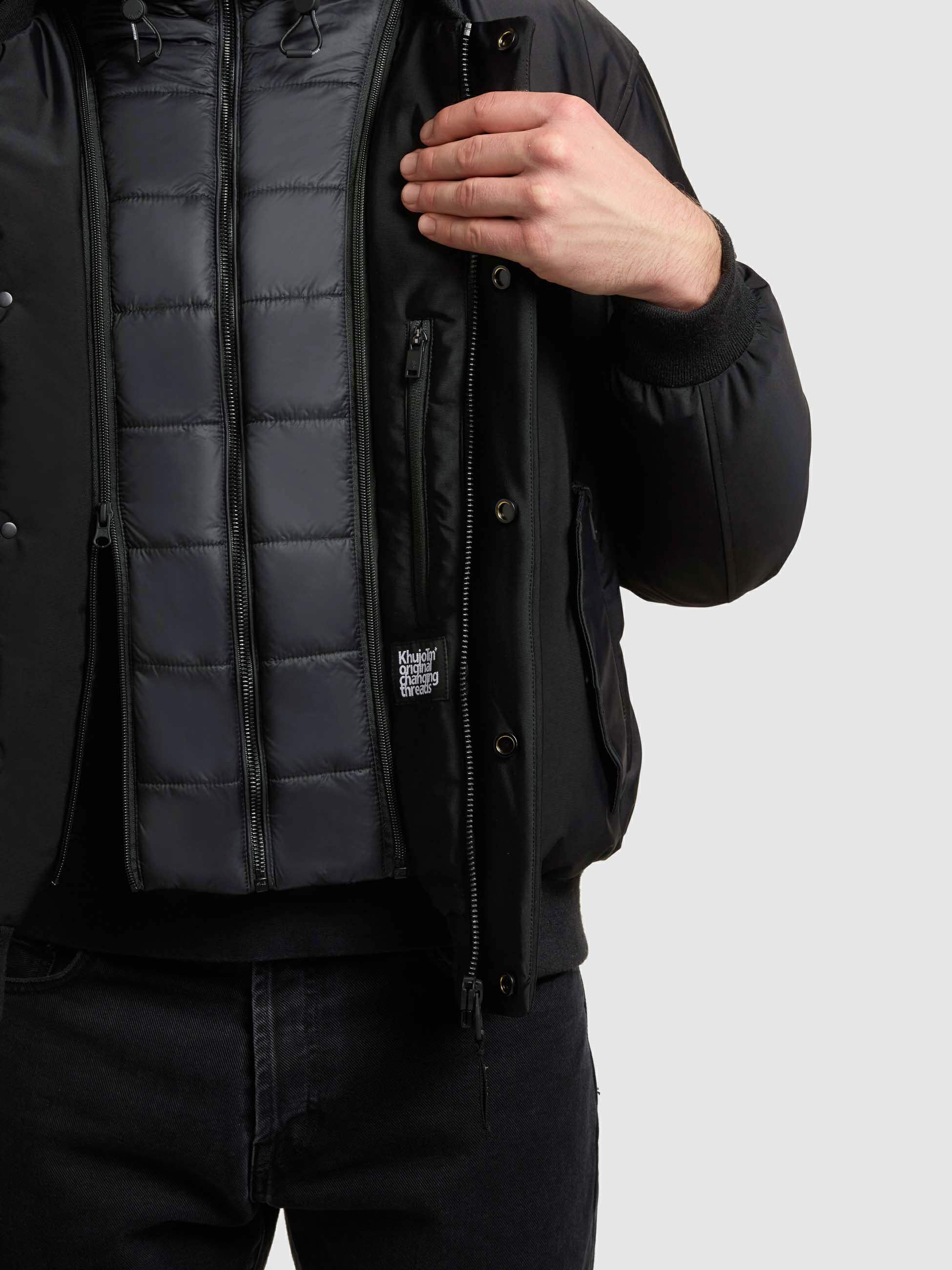 Winterjacke mit abnehmbarem Inlayer "Clemat" Obrage Grey