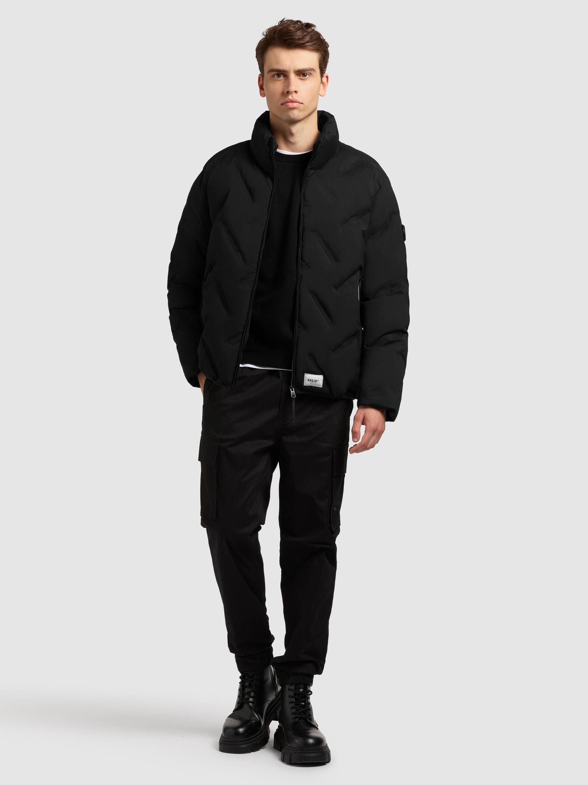 Winterjacke mit auffälliger Steppung "Clover" Black