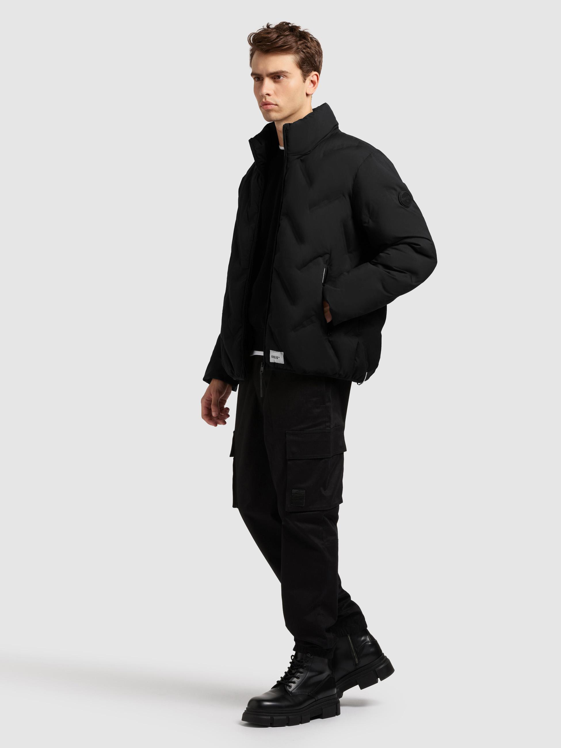 Winterjacke mit auffälliger Steppung "Clover" Black