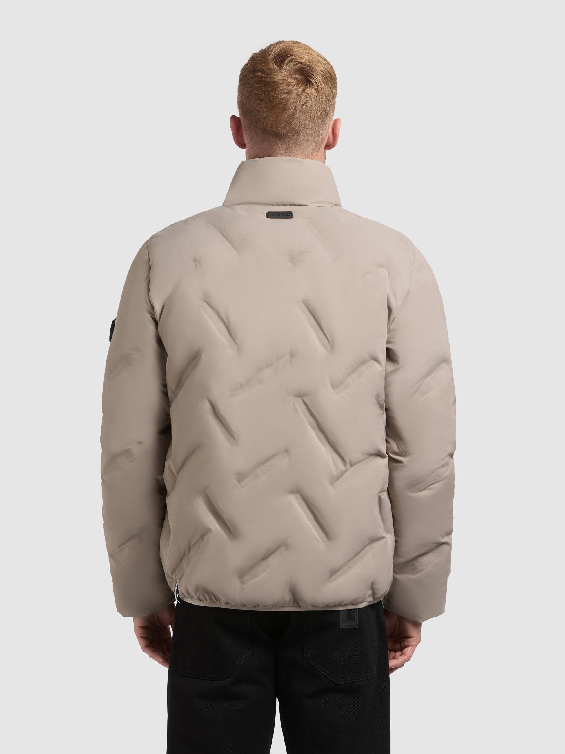 Winterjacke mit auffälliger Steppung "Clover" Greige
