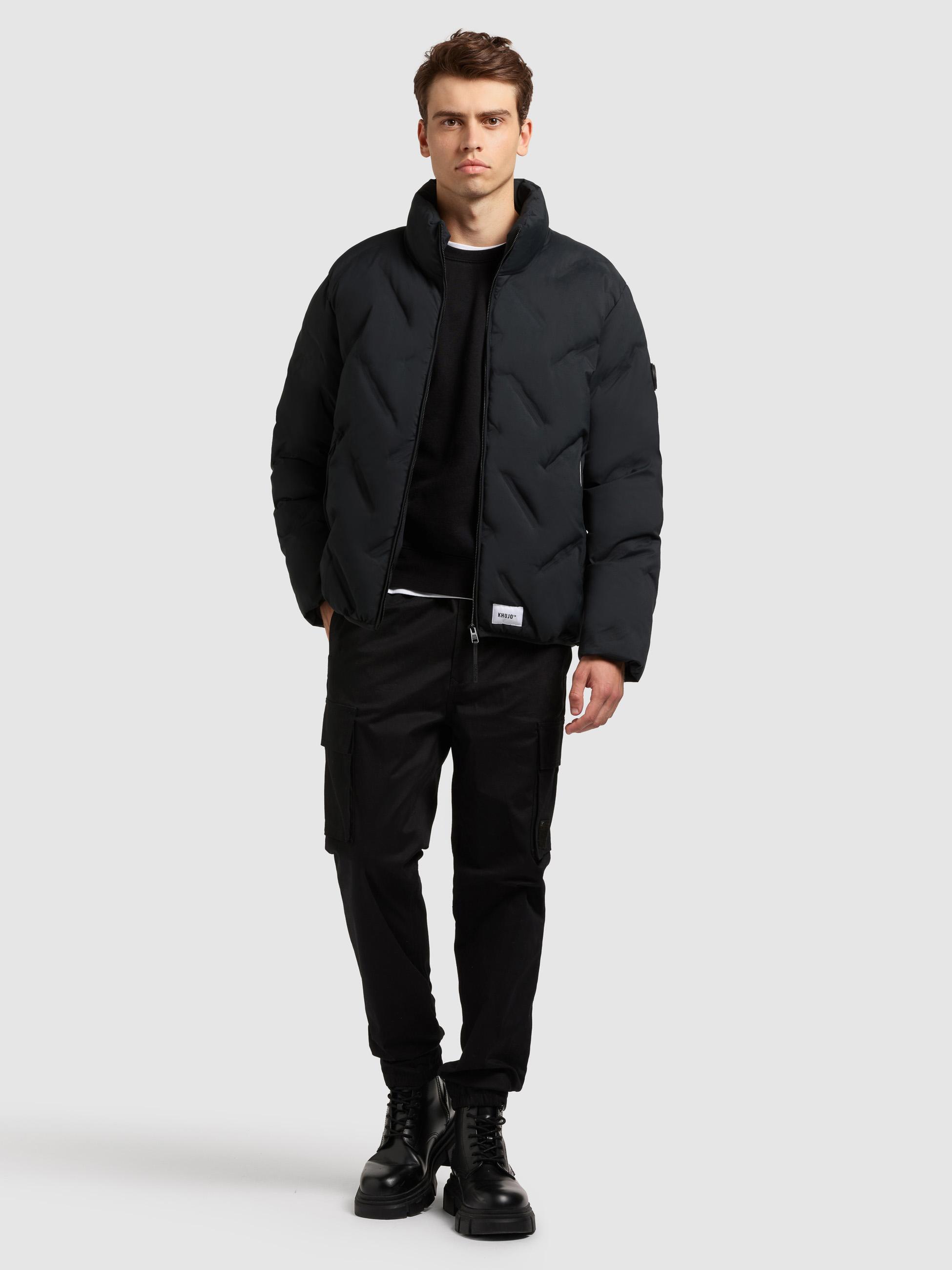 Winterjacke mit auffälliger Steppung "Clover" Port Blue