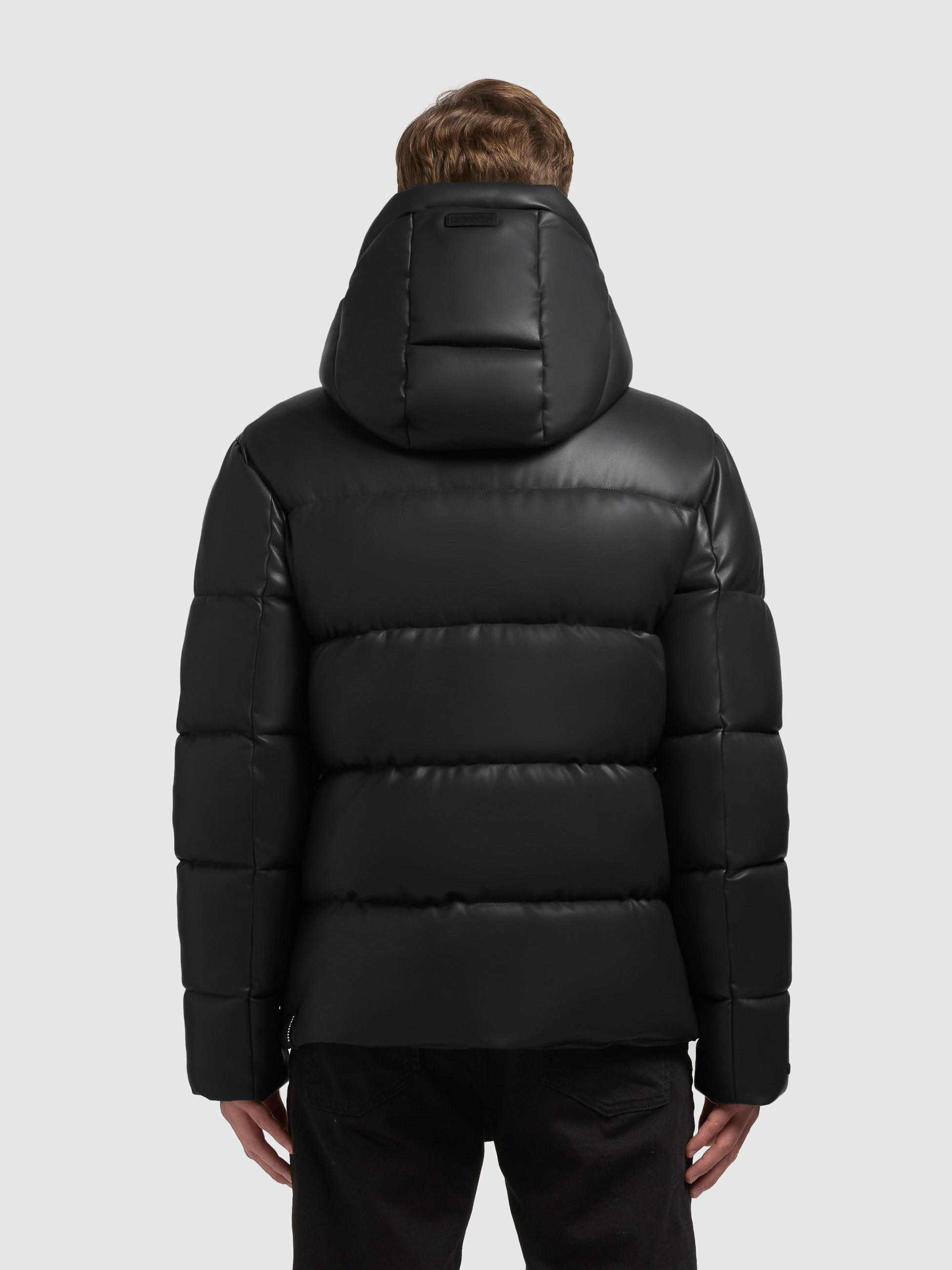 Winter Steppjacke mit innenliegenden Rucksack-Trägern "Coen" Black