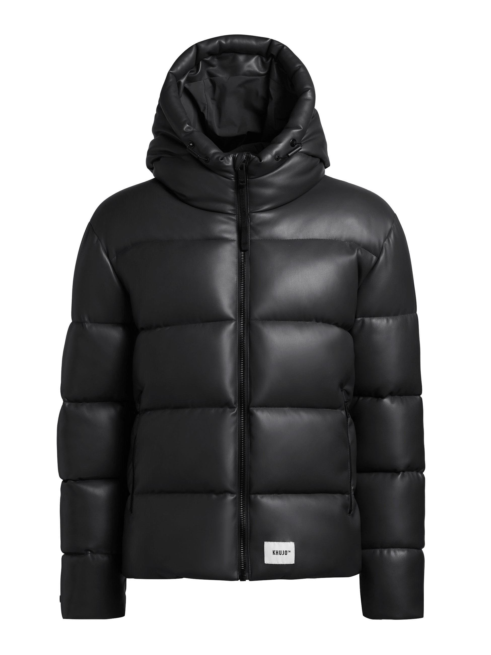 Winter Steppjacke mit innenliegenden Rucksack-Trägern "Coen" Black