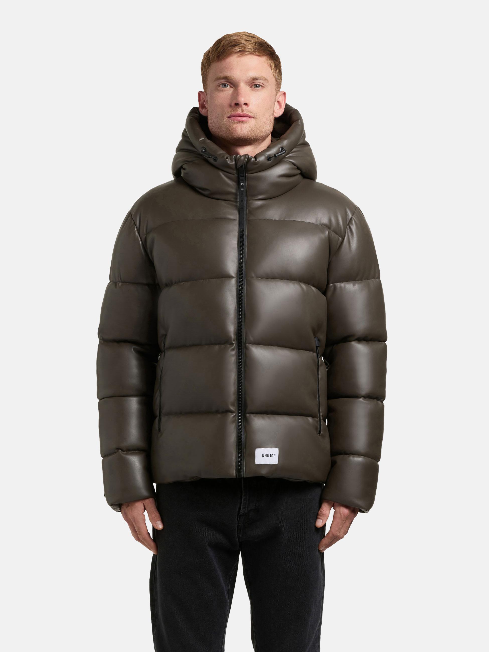 Winter Steppjacke mit innenliegenden Rucksack-Trägern "Coen" Brown