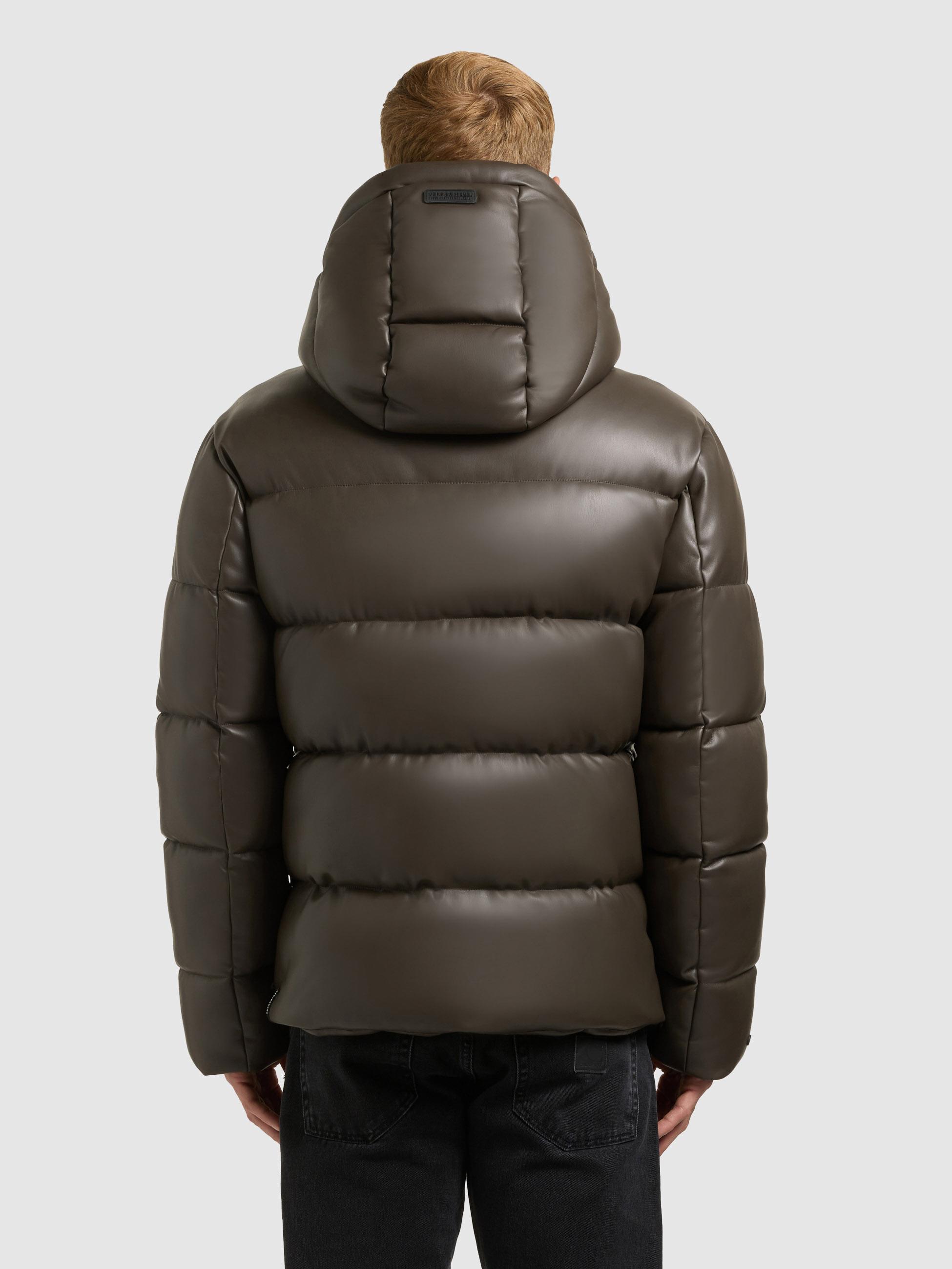 Winter Steppjacke mit innenliegenden Rucksack-Trägern "Coen" Brown