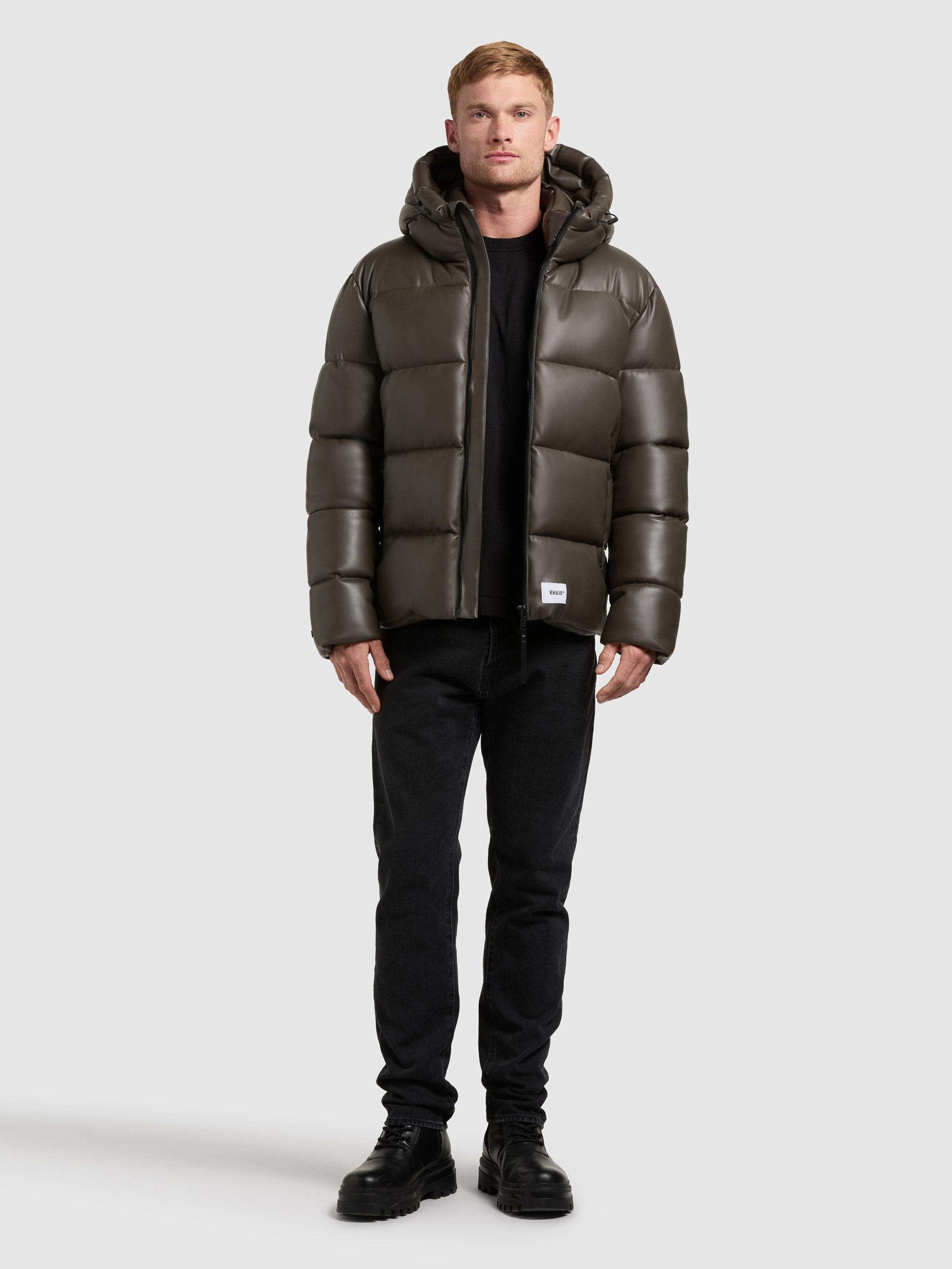 Winter Steppjacke mit innenliegenden Rucksack-Trägern "Coen" Brown