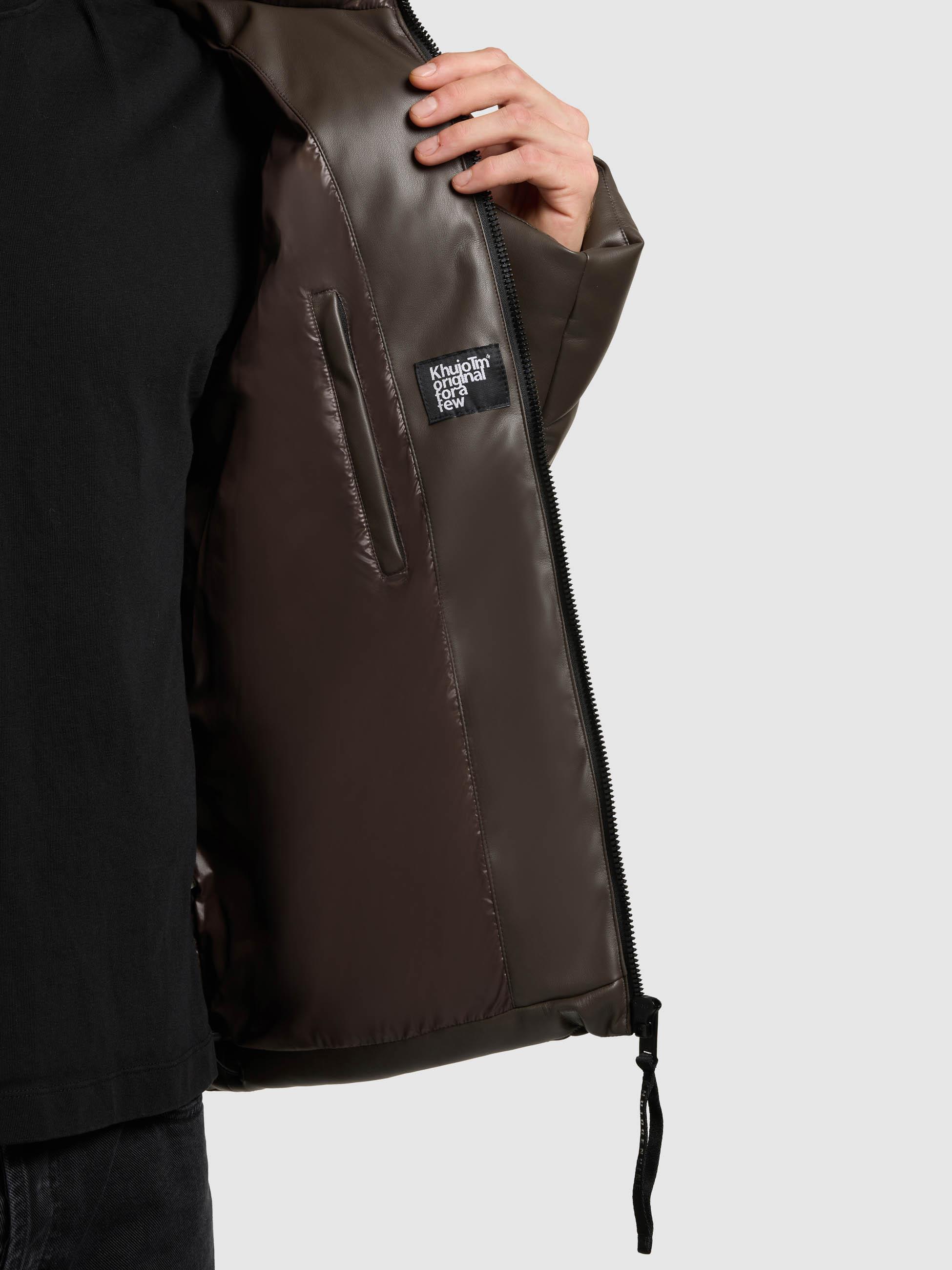 Winter Steppjacke mit innenliegenden Rucksack-Trägern "Coen" Brown