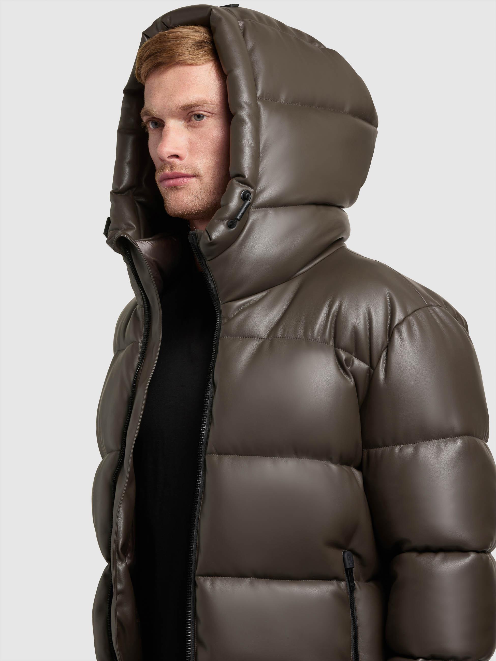 Winter Steppjacke mit innenliegenden Rucksack-Trägern "Coen" Brown