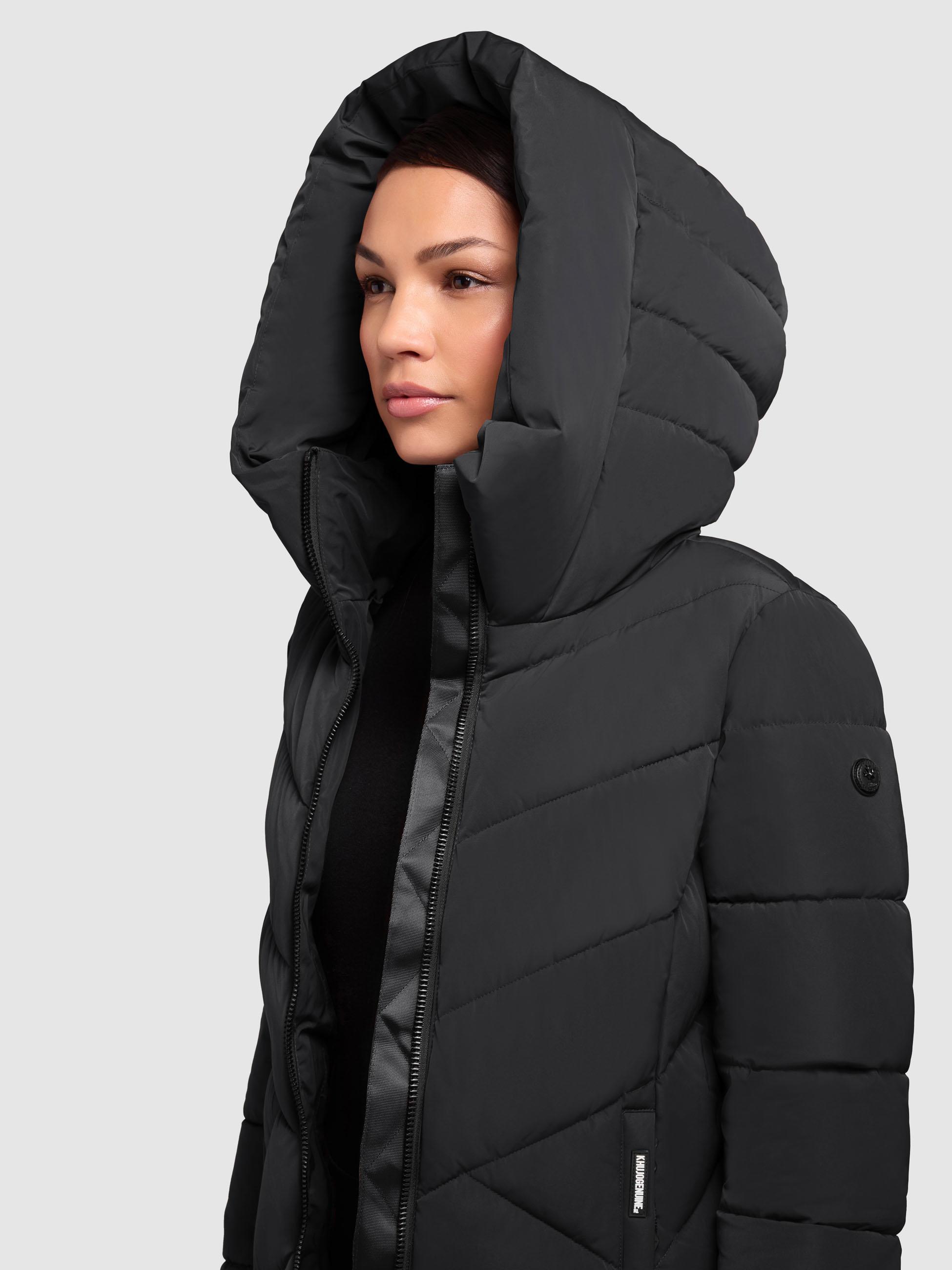 Winter Steppmantel mit Schlüsselanhänger "Darka2-YM" Black