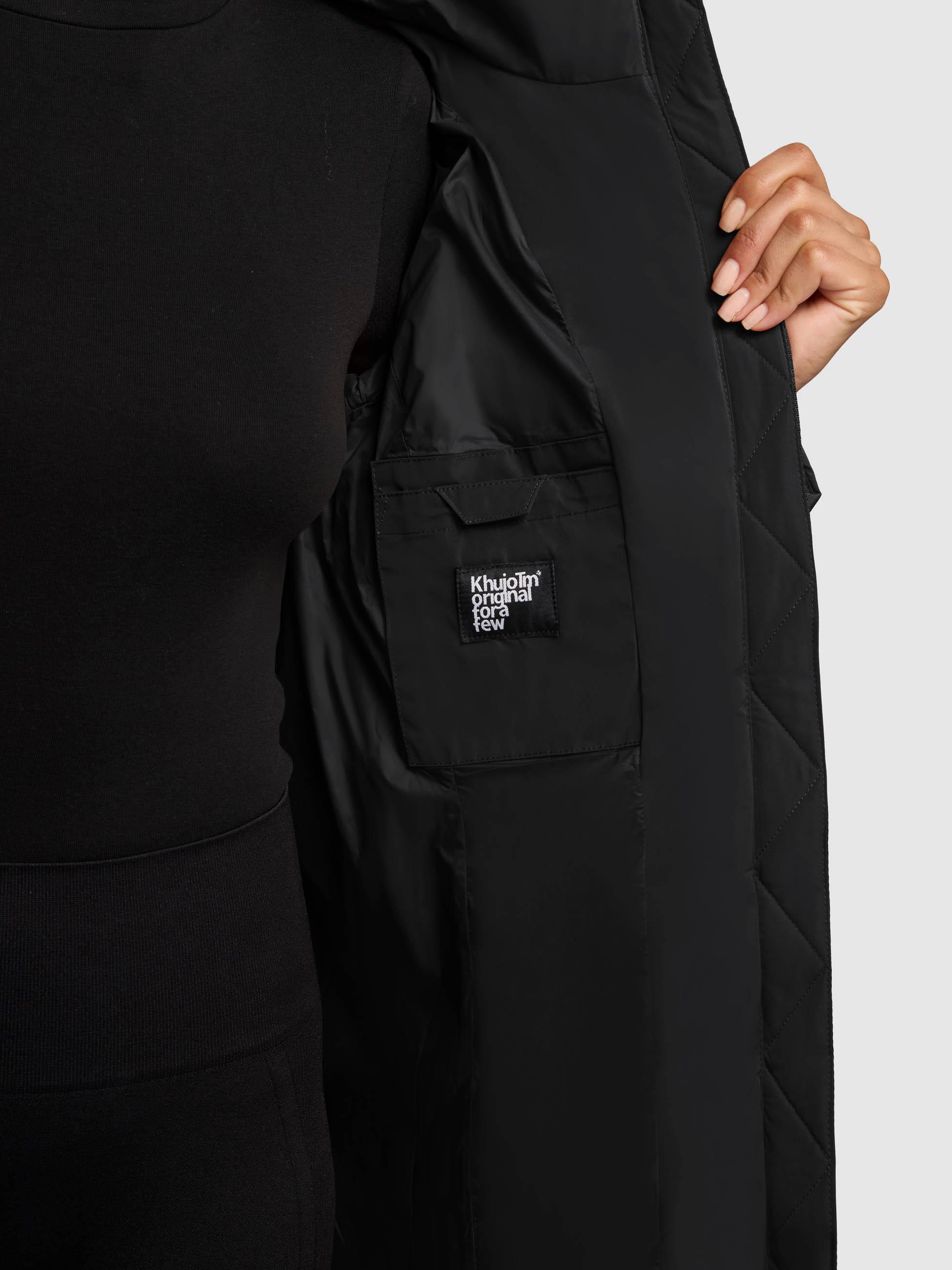 Winter Steppmantel mit Schlüsselanhänger "Darka2-YM" Black