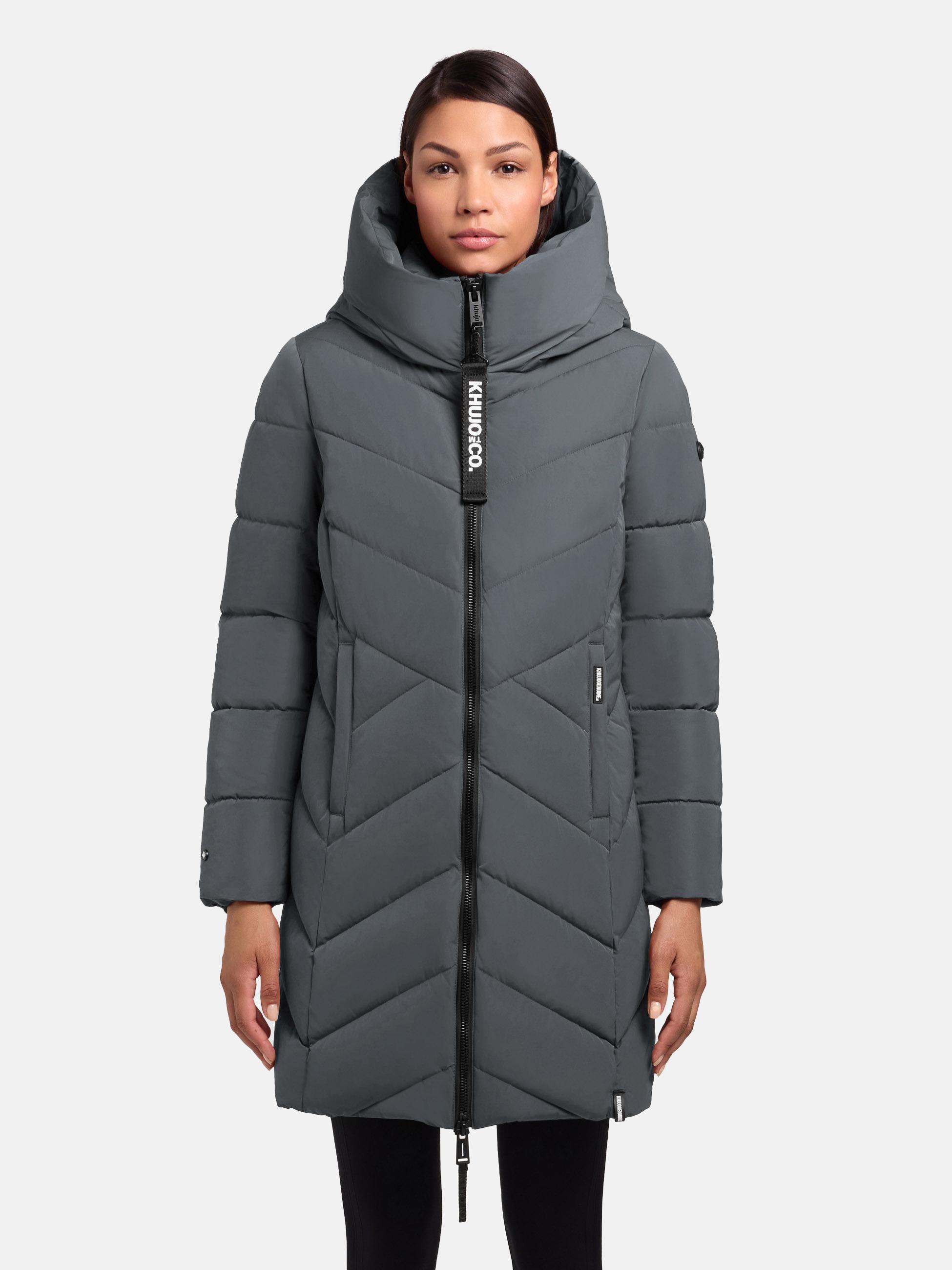 Winter Steppmantel mit Schlüsselanhänger "Darka2-YM" Foam Green