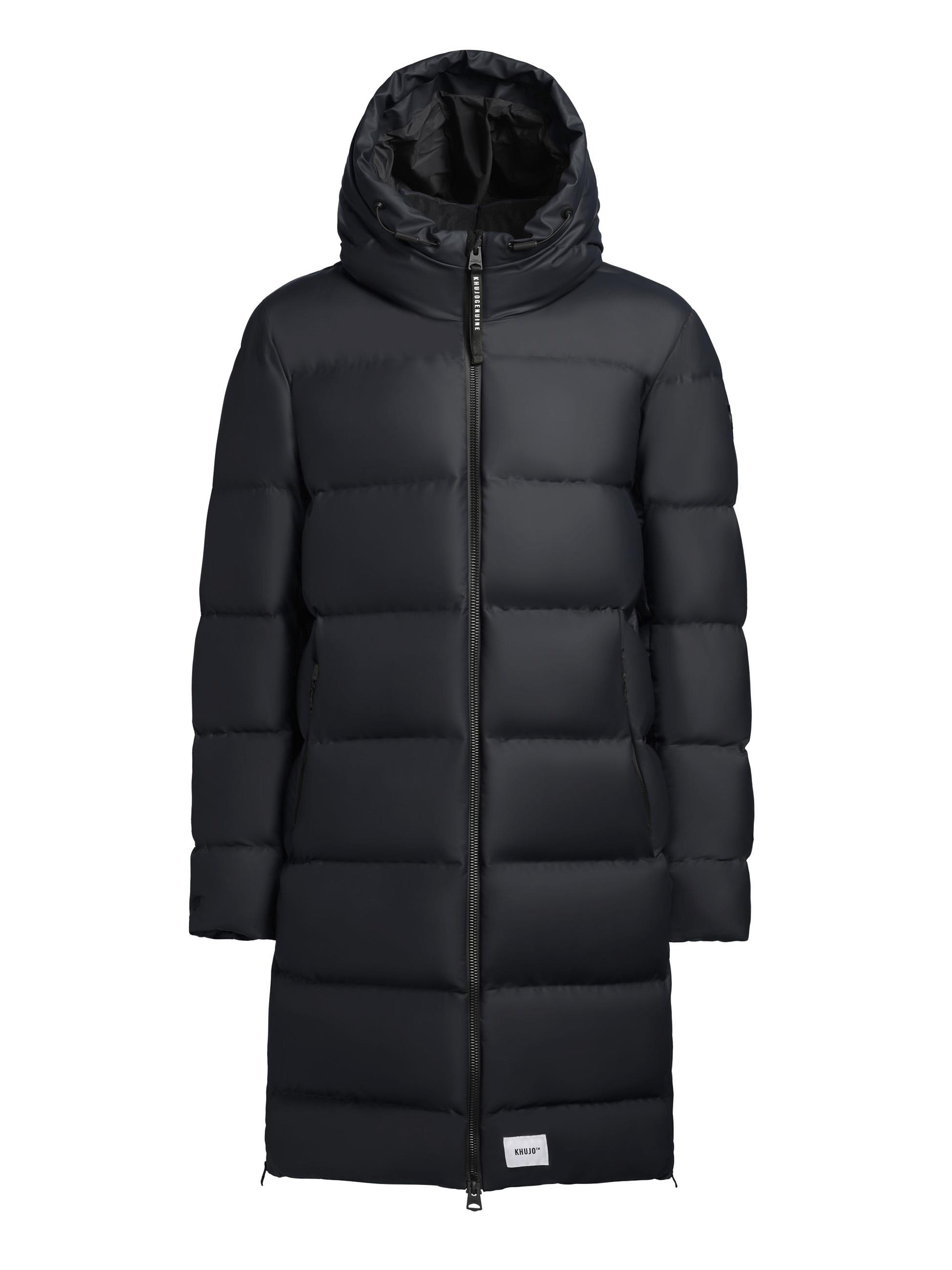 Winter Steppmantel mit integrierten Rucksack-Trägern innen "Earl-YM" Dark Navy