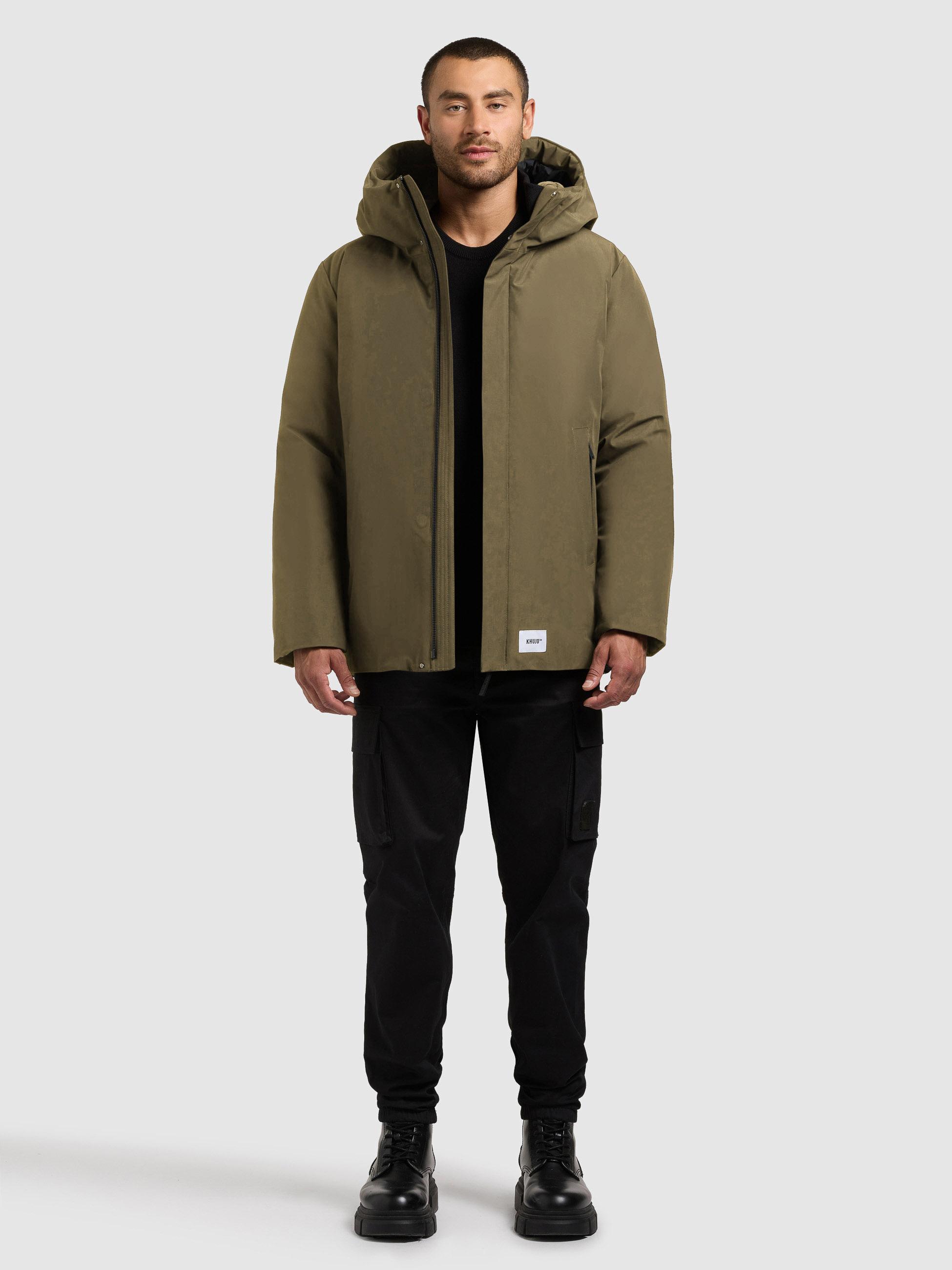 Winterjacke mit Kapuze "Etian" Scrub Green