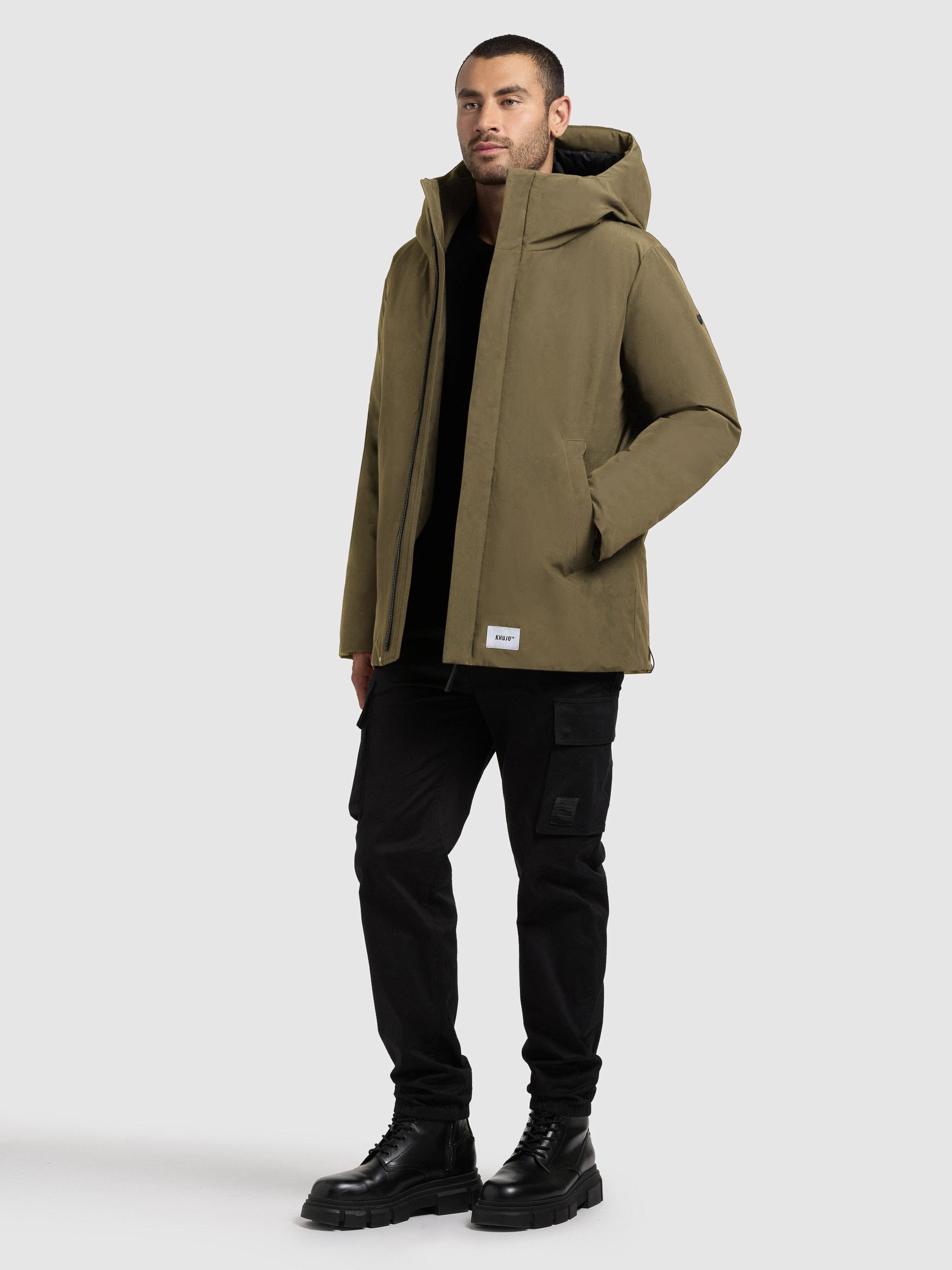 Winterjacke mit Kapuze "Etian" Scrub Green