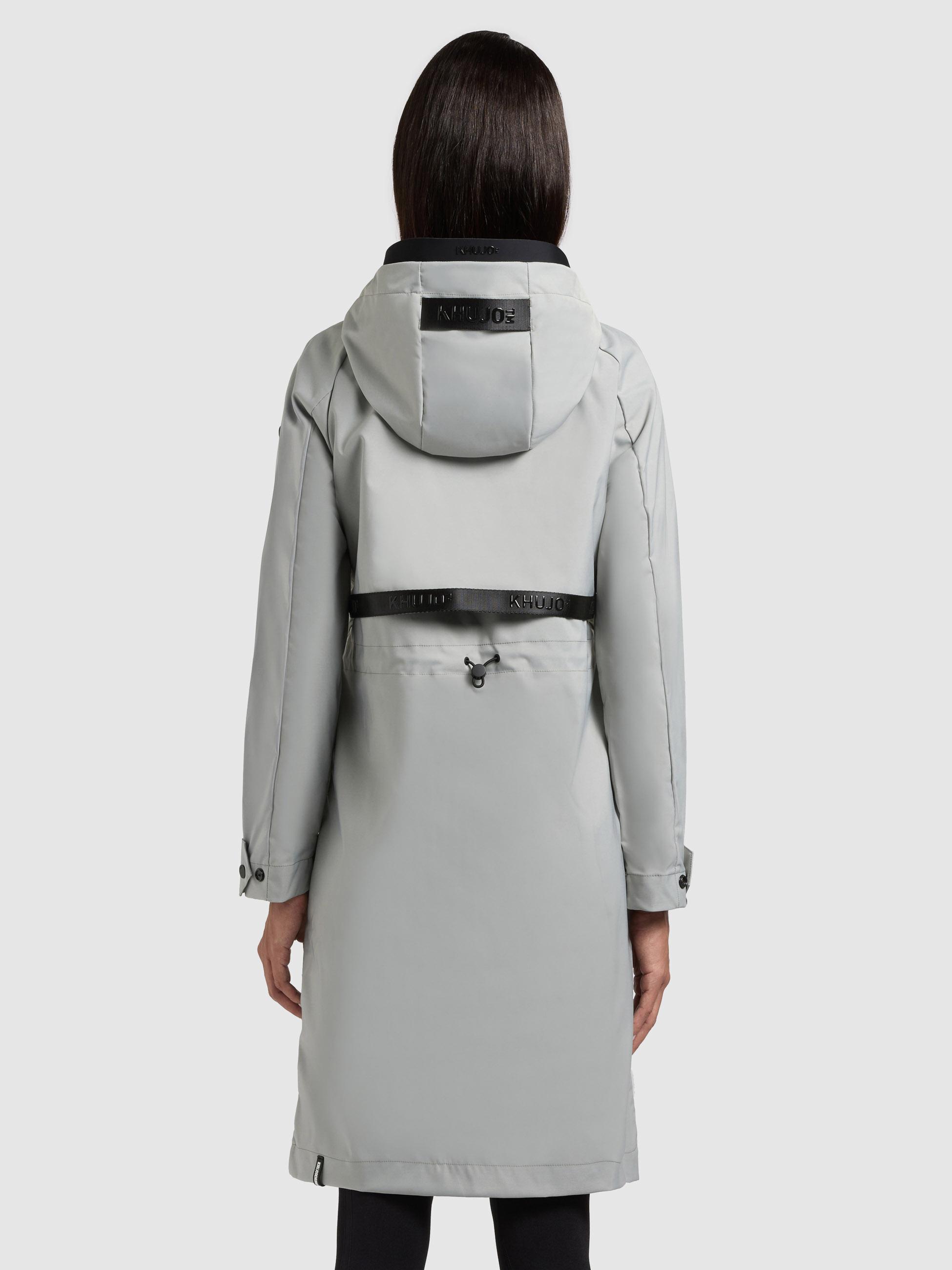 Übergangsmantel aus matt schimmerndem Obermaterial "Femke2" Cloud Green