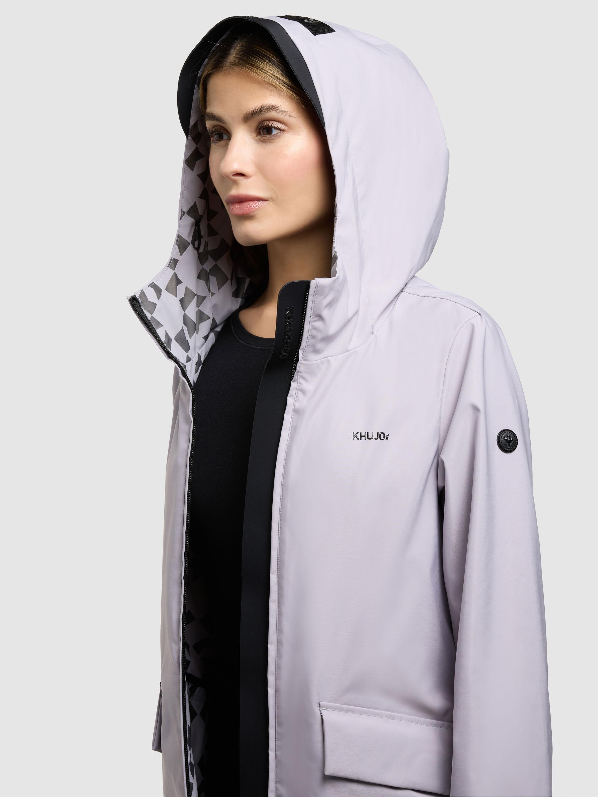 Übergangsmantel aus matt schimmerndem Obermaterial "Femke2" Summer Lilac