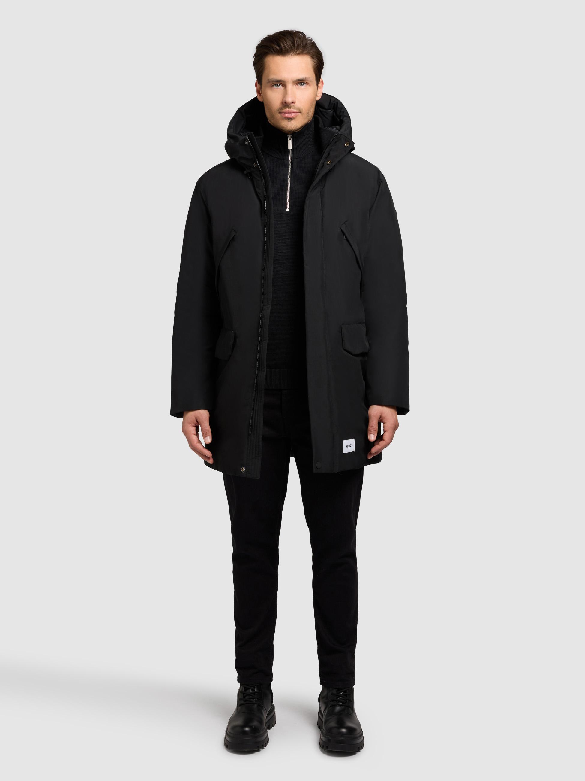 Wintermantel mit Kapuze "Figaro" Black