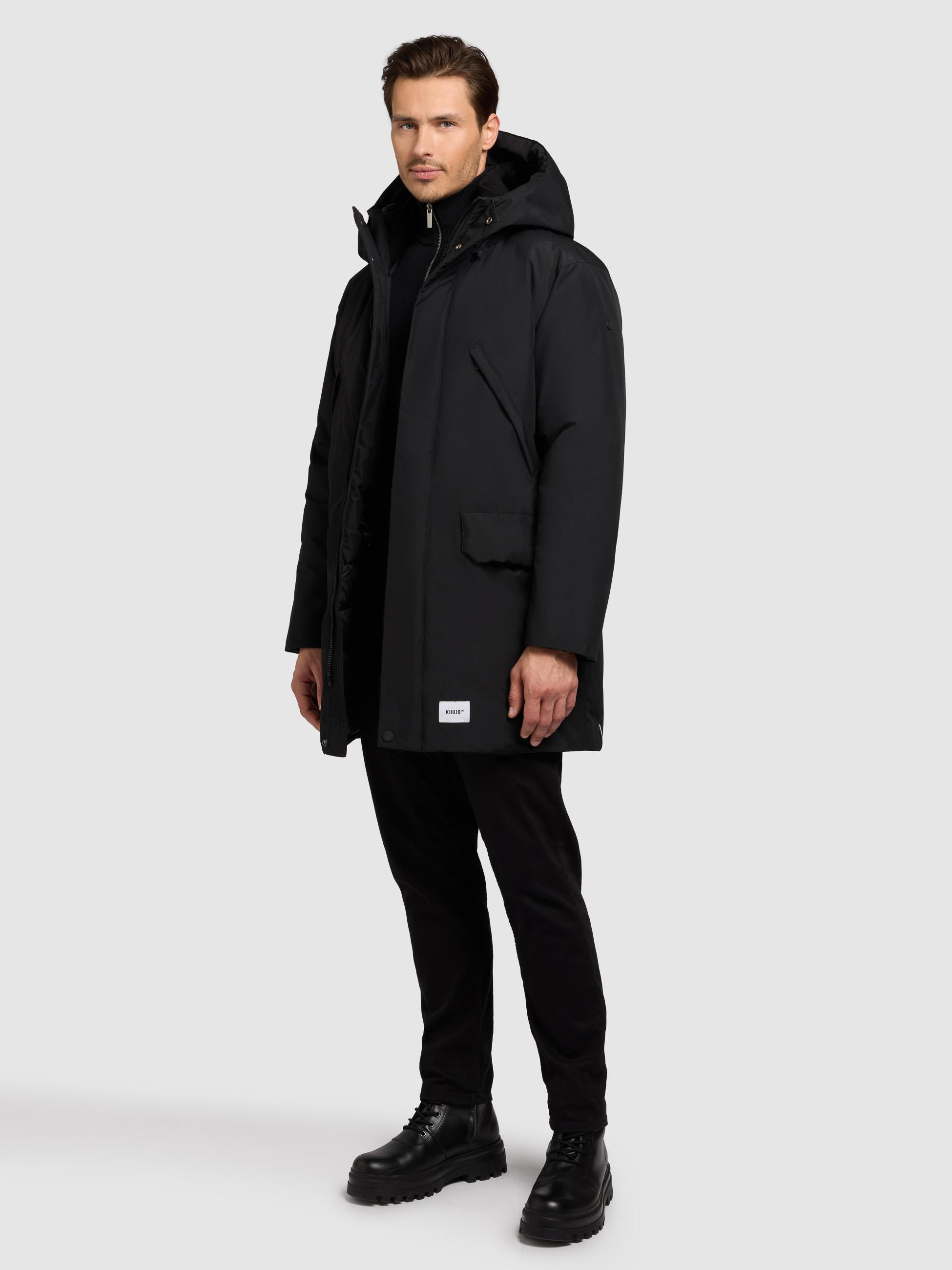 Wintermantel mit Kapuze "Figaro" Black