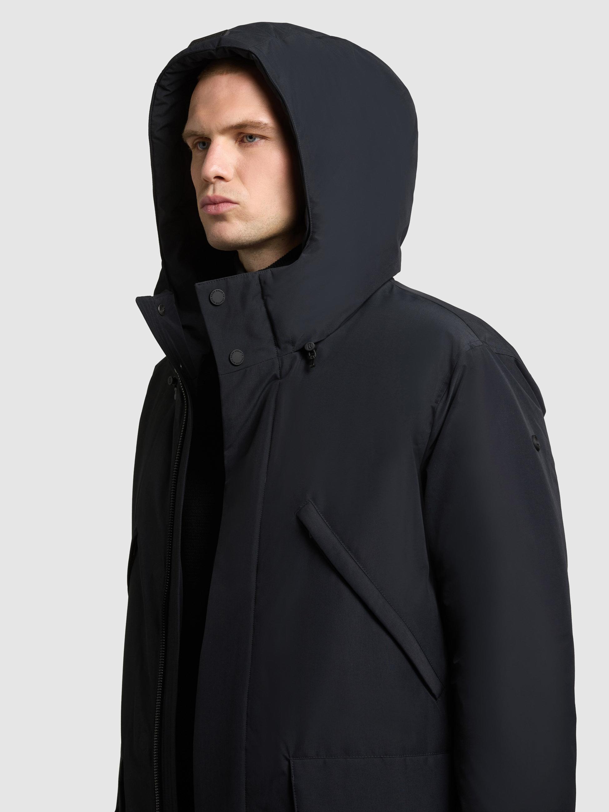 Wintermantel mit Kapuze "Figaro" Port Blue