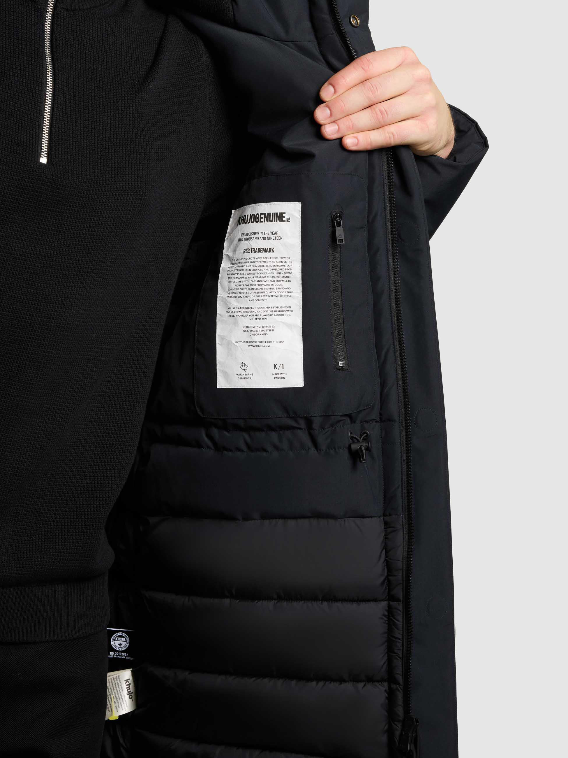 Wintermantel mit Kapuze "Figaro" Port Blue