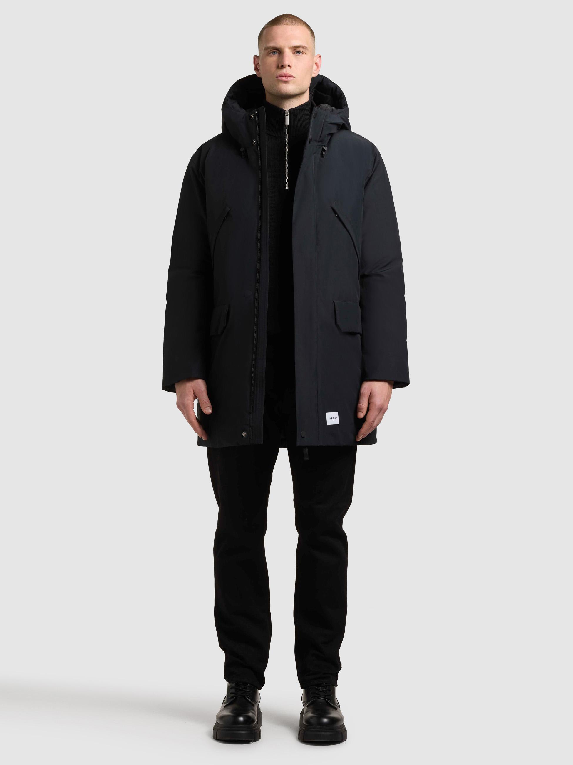 Wintermantel mit Kapuze "Figaro" Port Blue