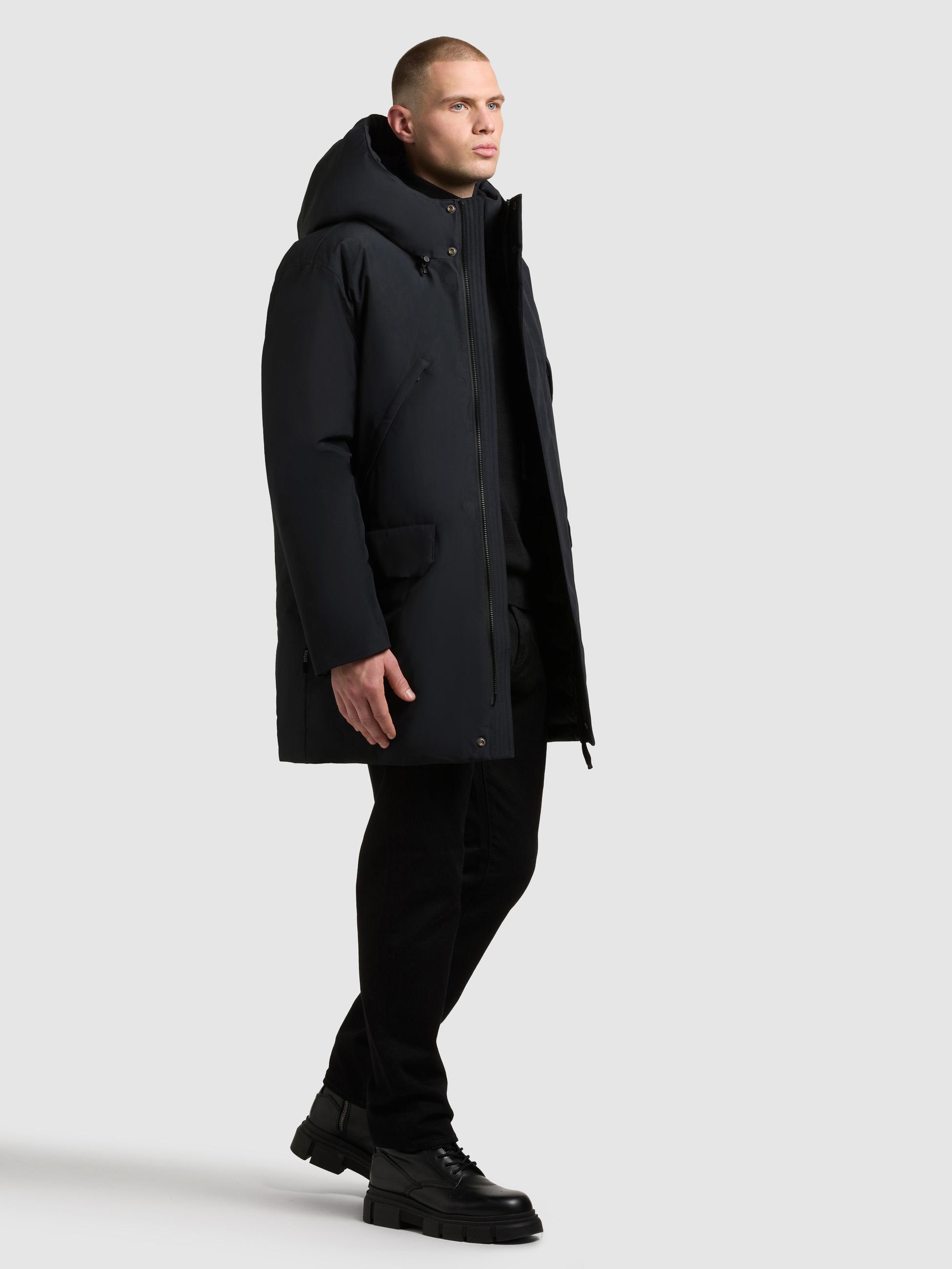 Wintermantel mit Kapuze "Figaro" Port Blue