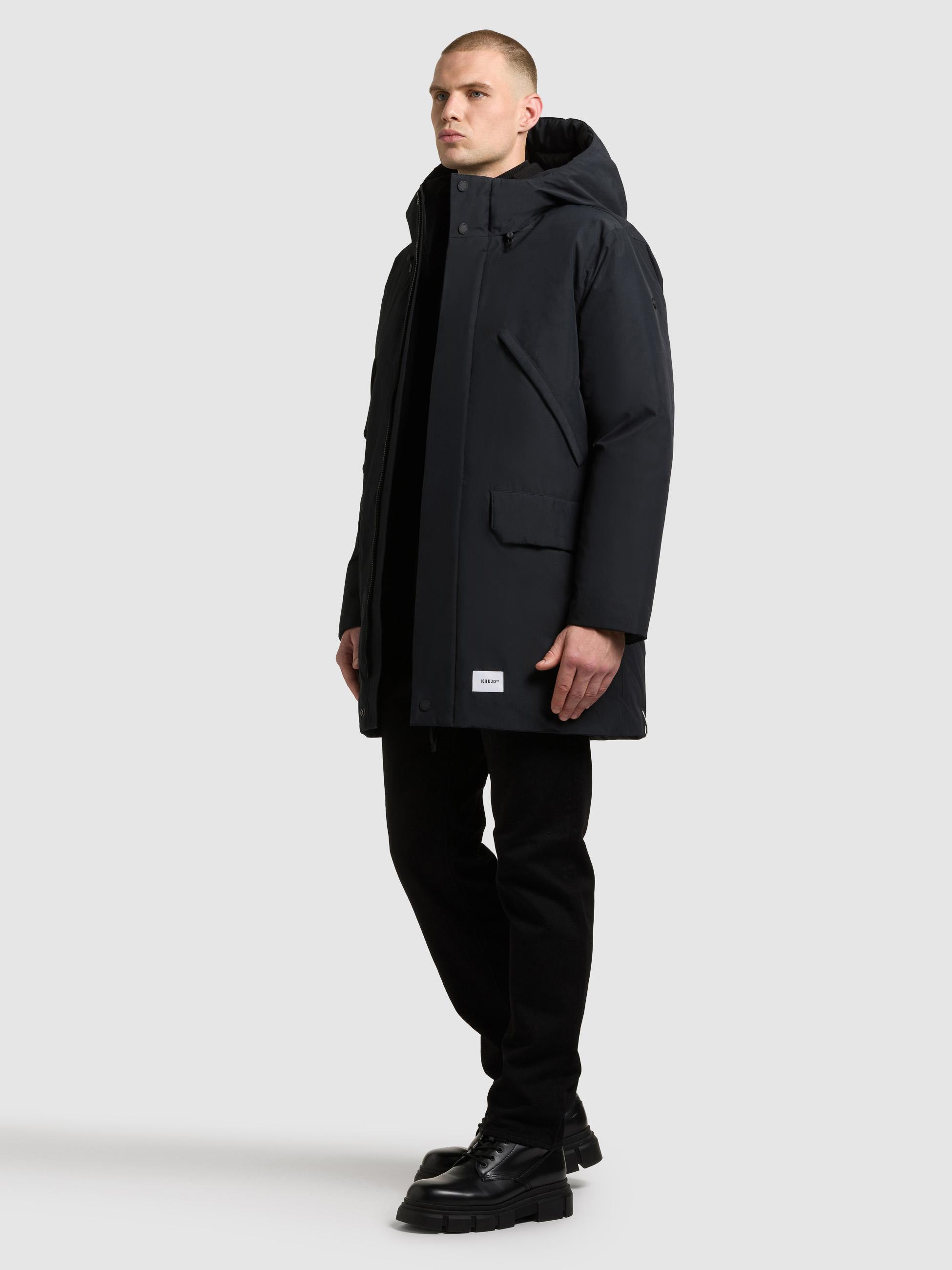 Wintermantel mit Kapuze "Figaro" Port Blue