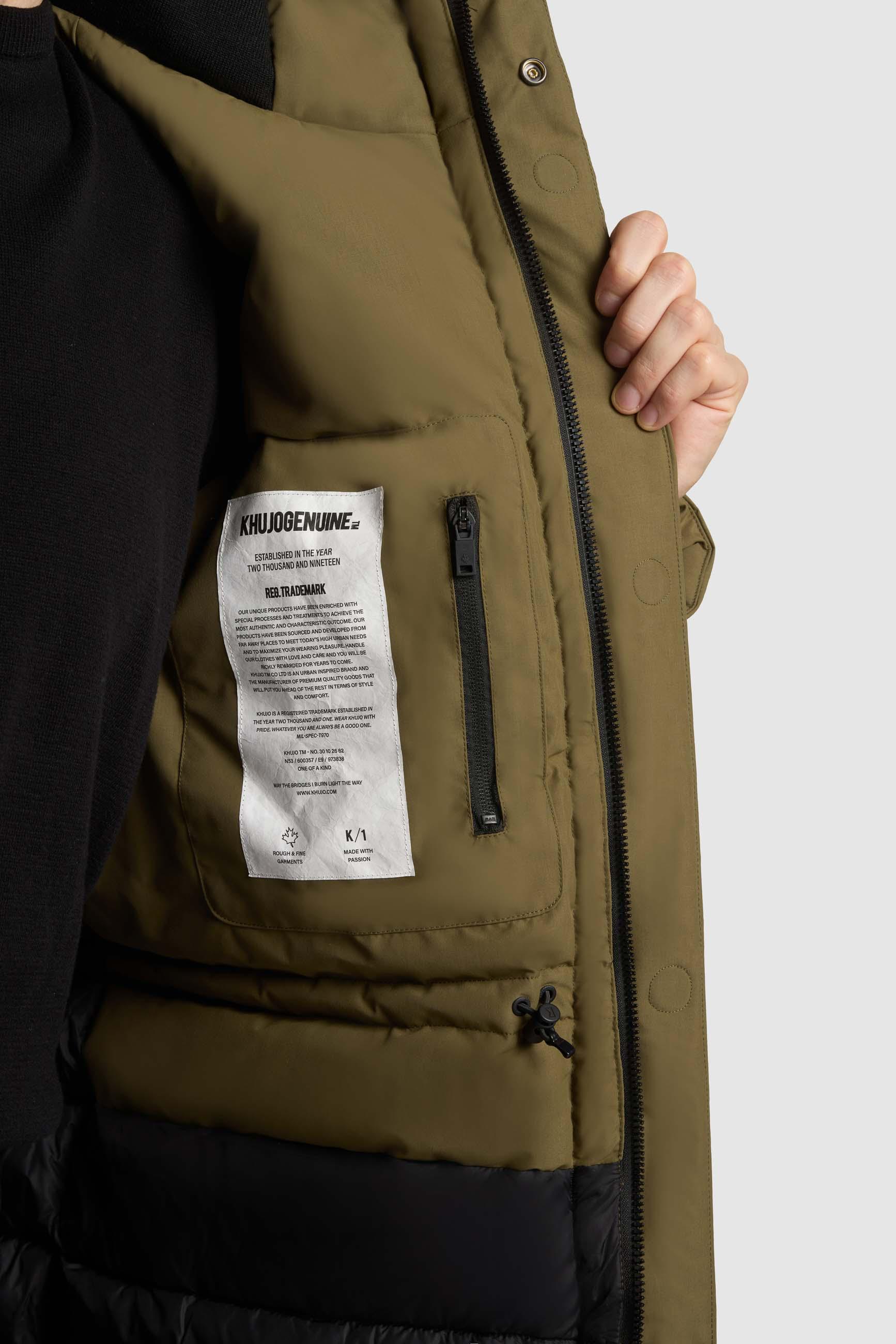 Wintermantel mit Kapuze "Figaro" Scrub Green