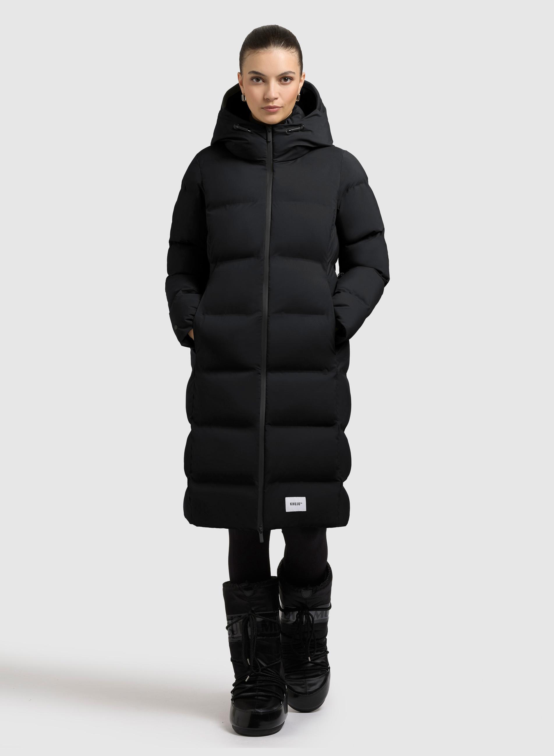 Wintermantel mit Kapuze "Finnie3" Black