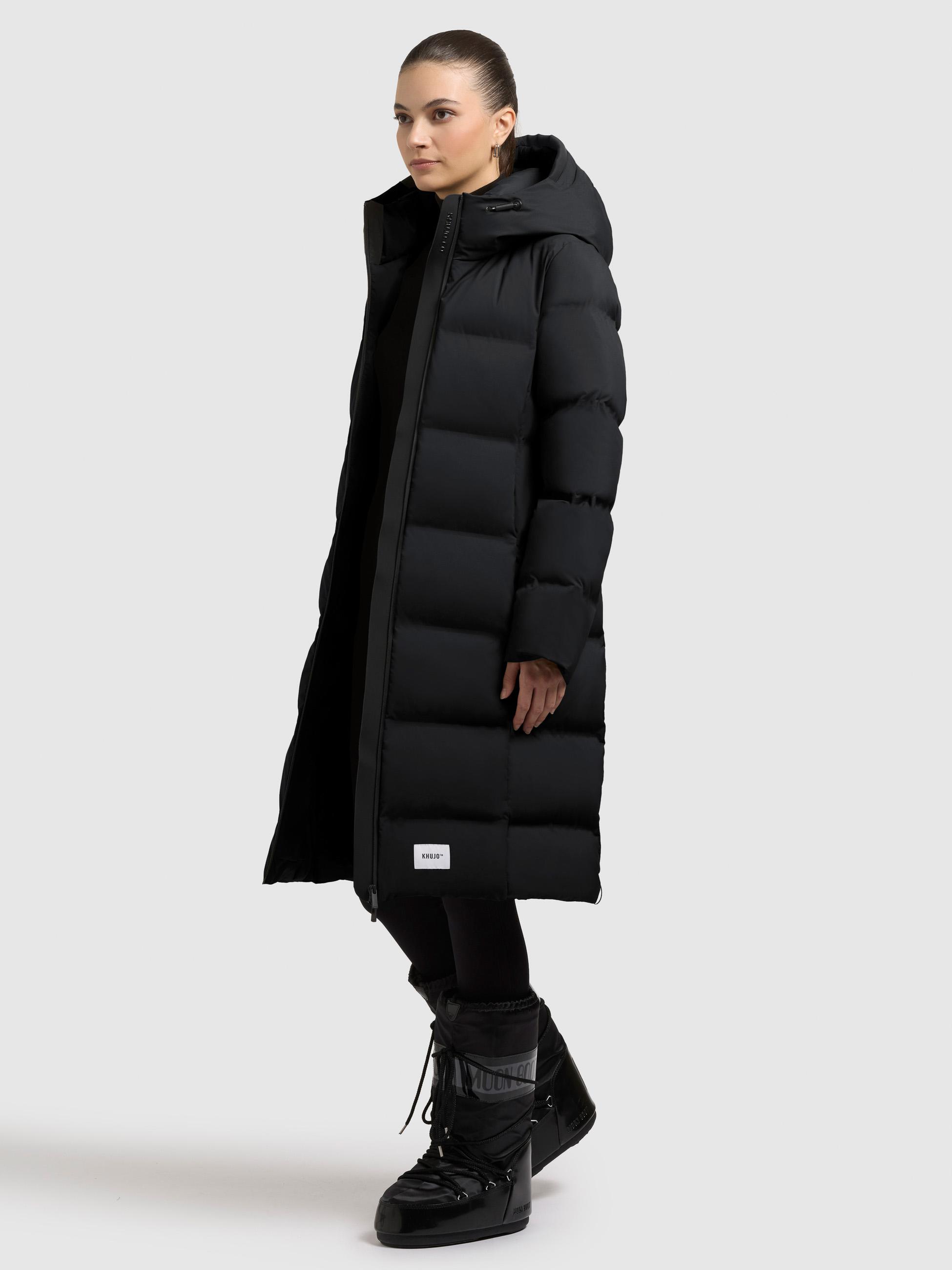 Wintermantel mit Kapuze "Finnie3" Black