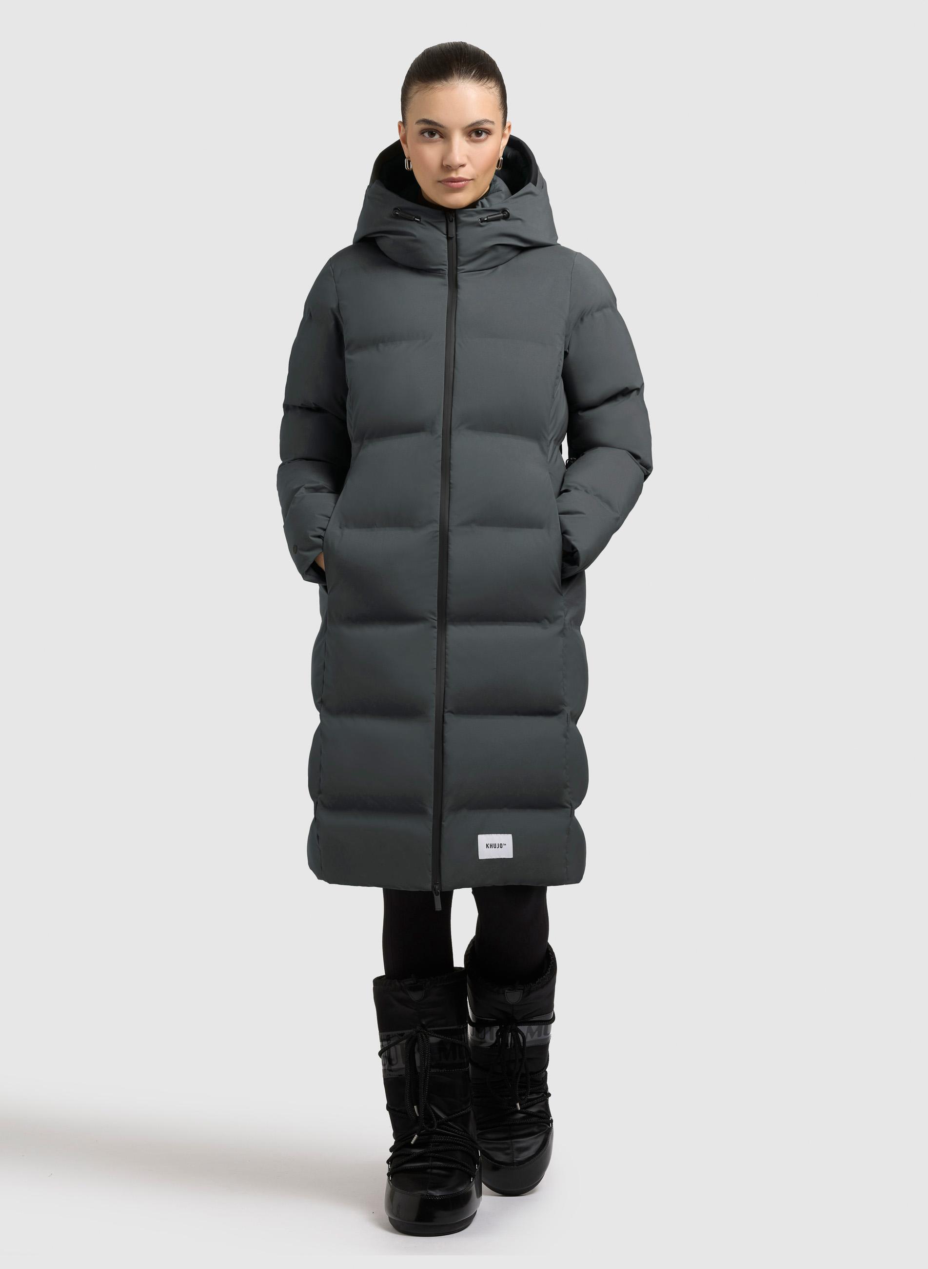Wintermantel mit Kapuze "Finnie3" Foam Green