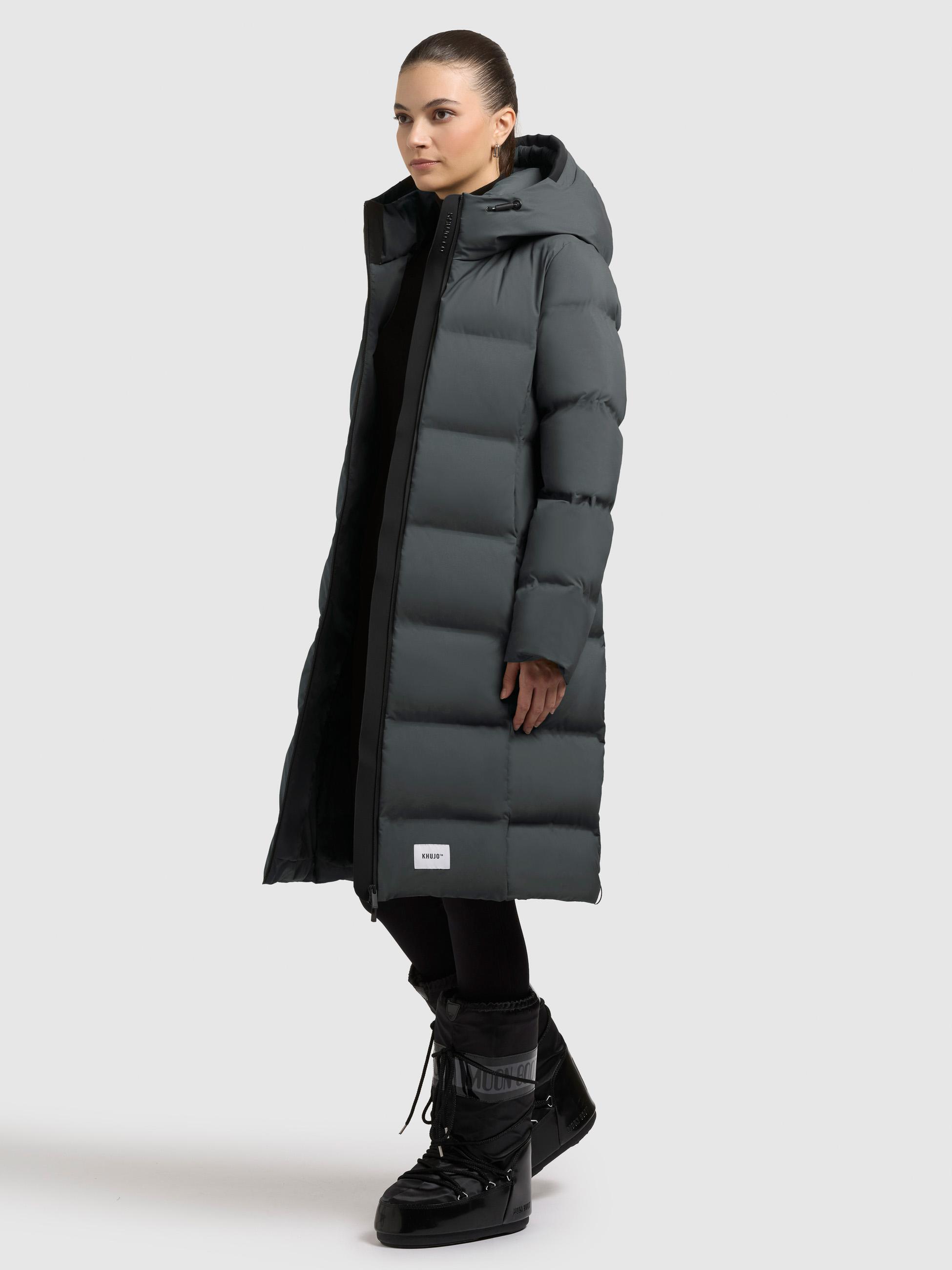 Wintermantel mit Kapuze "Finnie3" Foam Green
